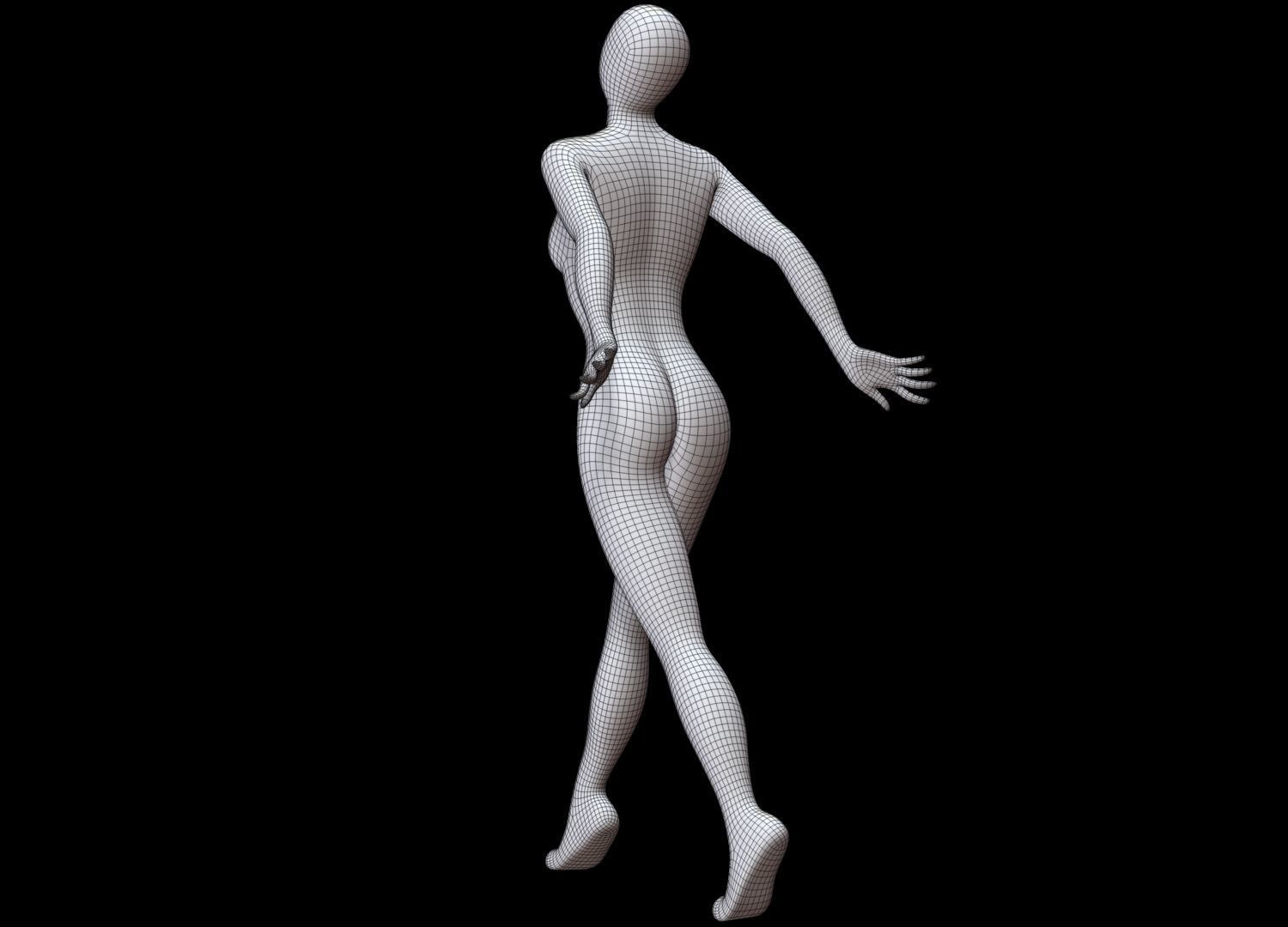 Mannequin Female 3D model_16