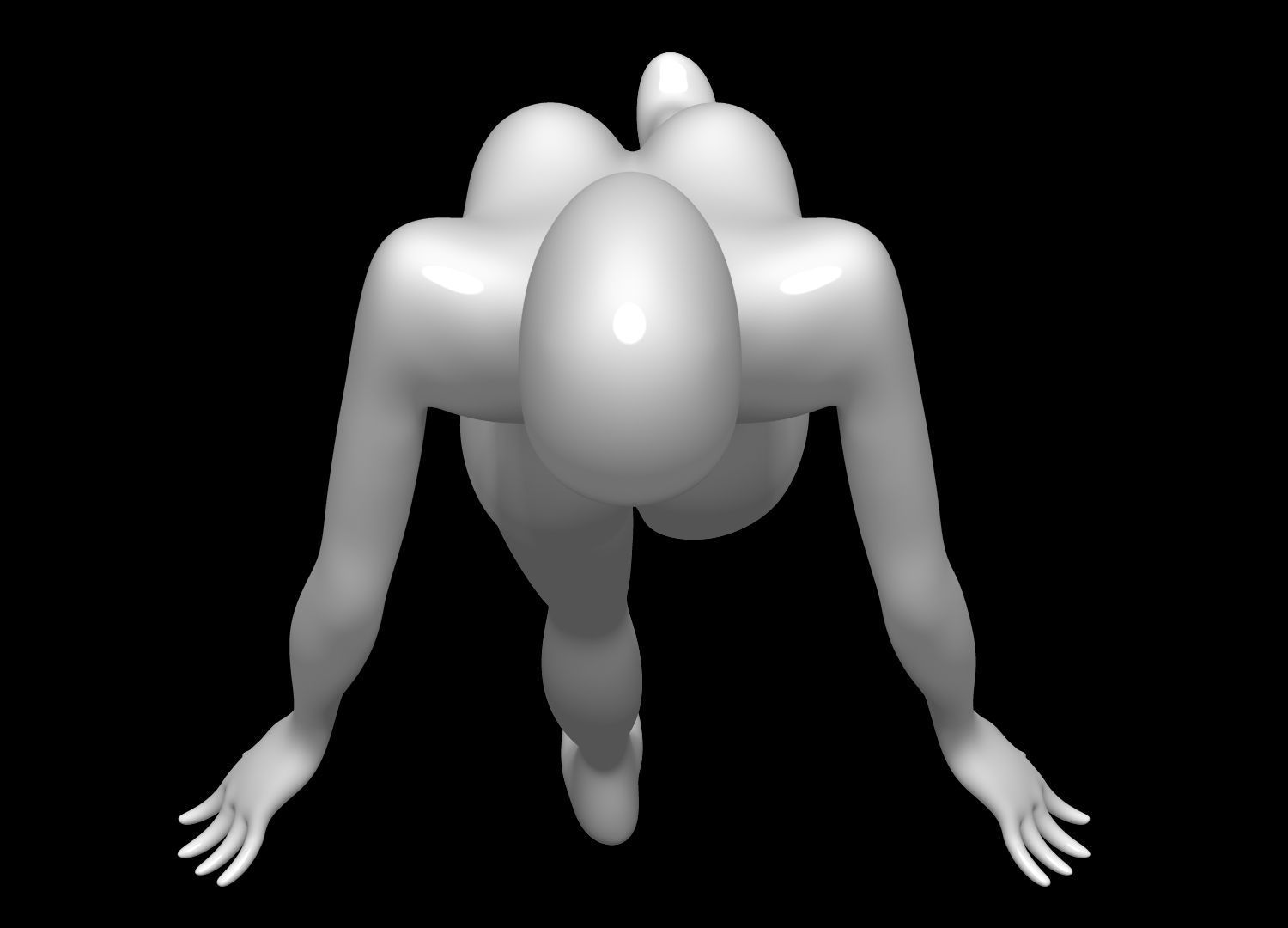 Mannequin Female 3D model_9