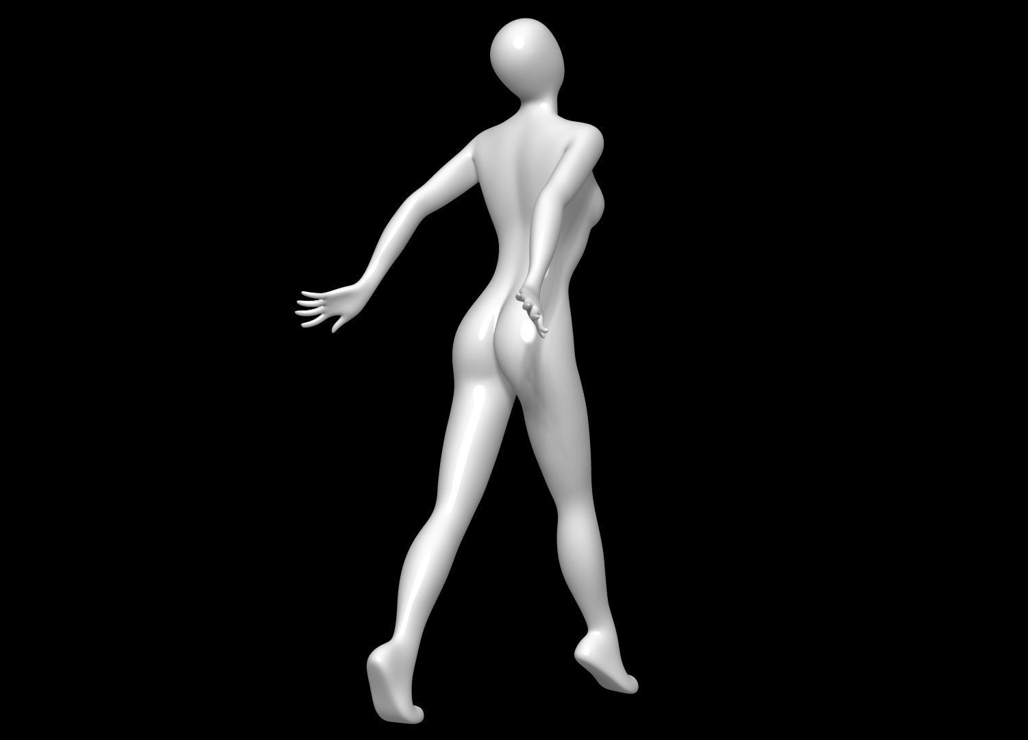 Mannequin Female 3D model_4