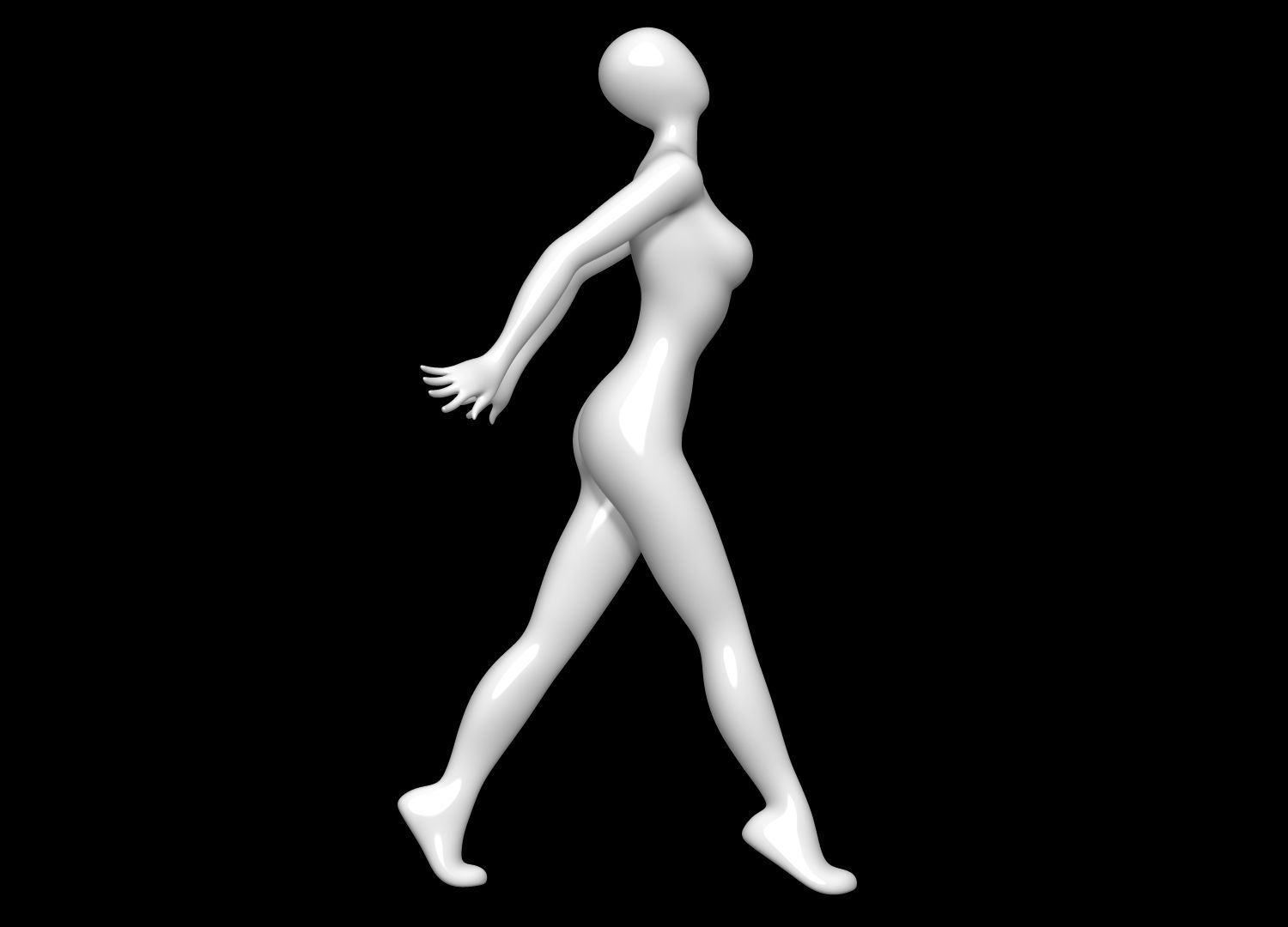 Mannequin Female 3D model_3
