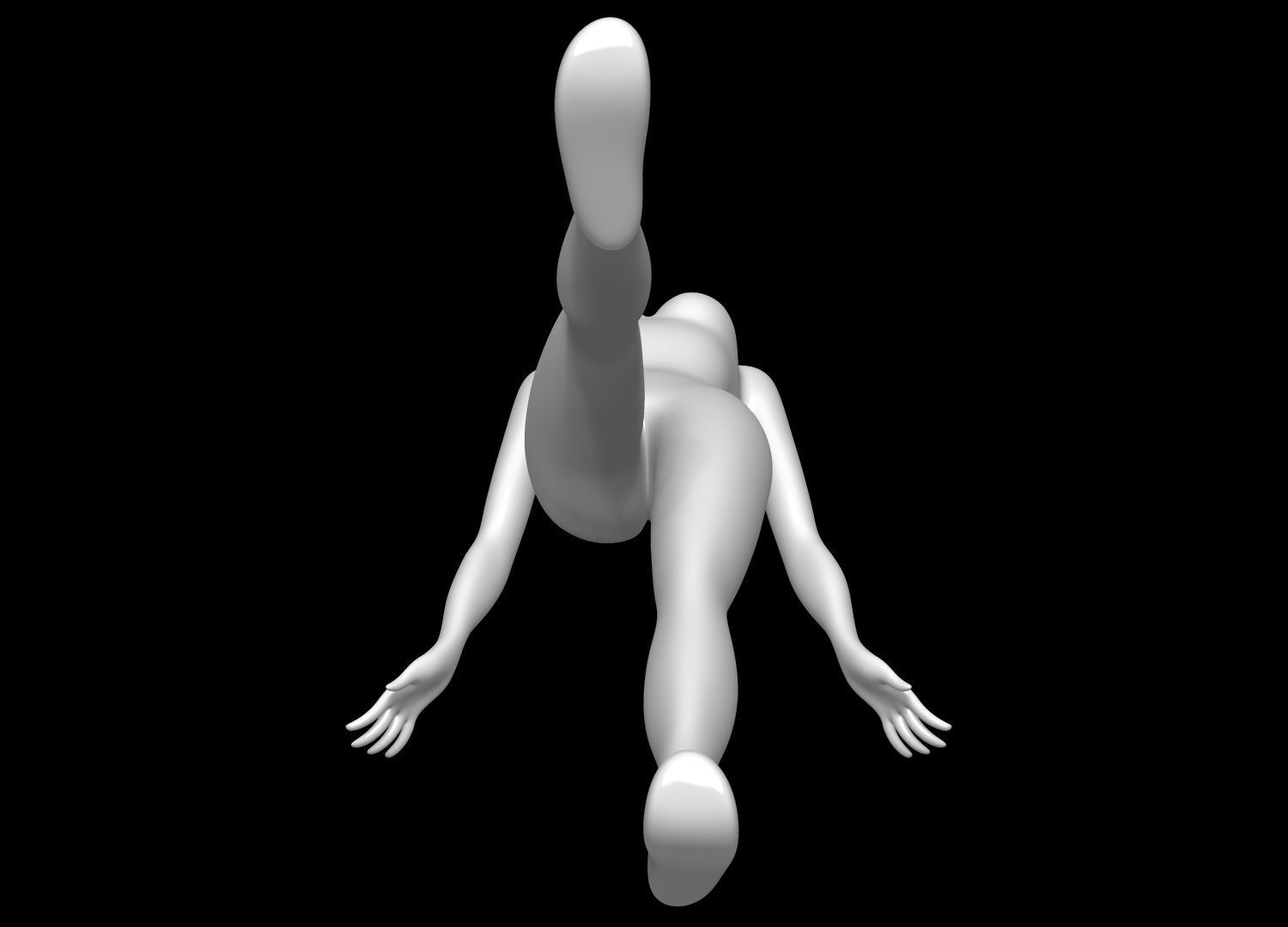 Mannequin Female 3D model_10