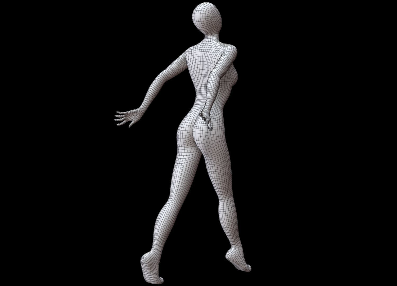 Mannequin Female 3D model_14