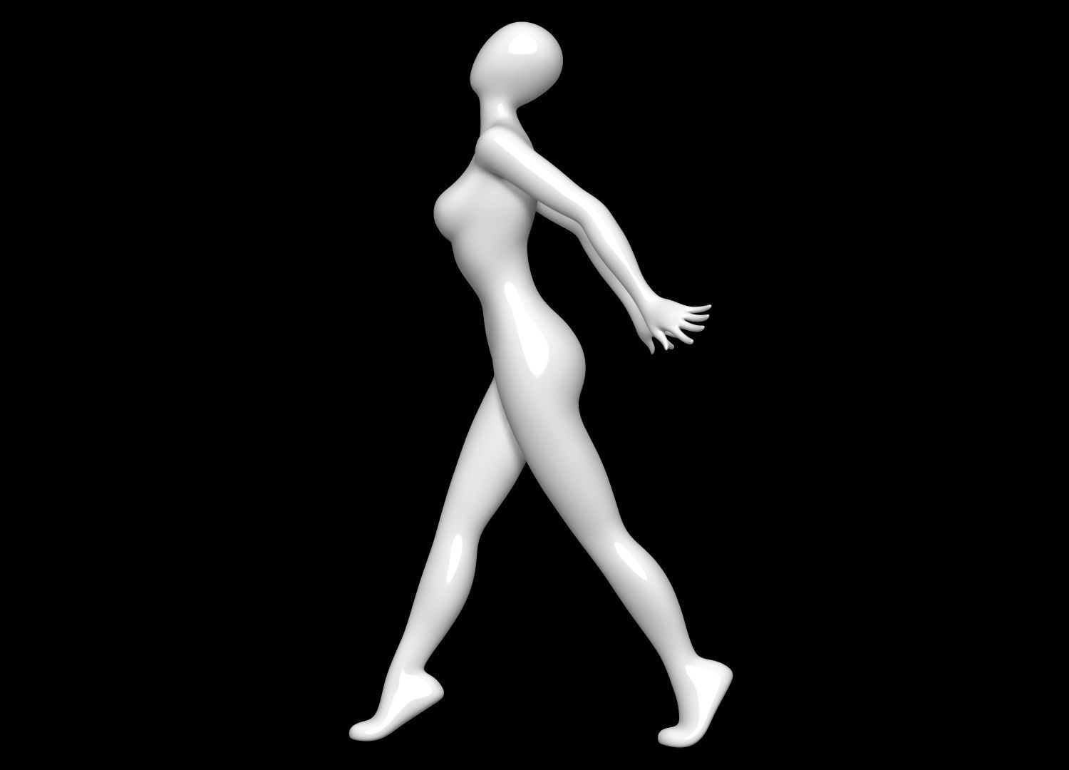 Mannequin Female 3D model_7