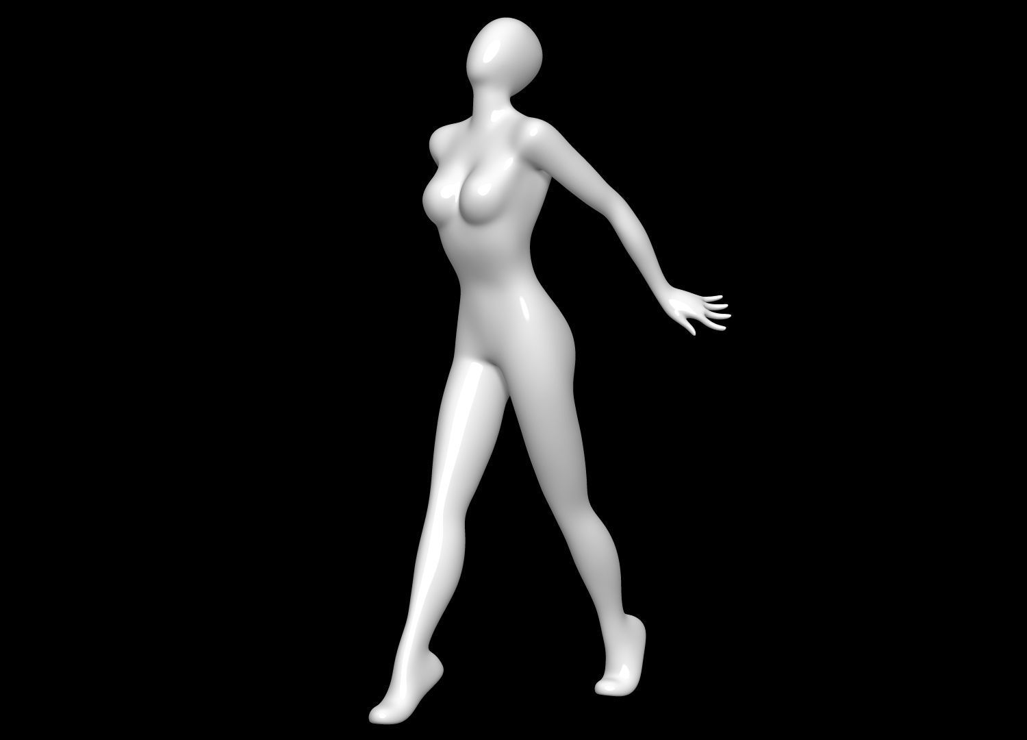 Mannequin Female 3D model_8