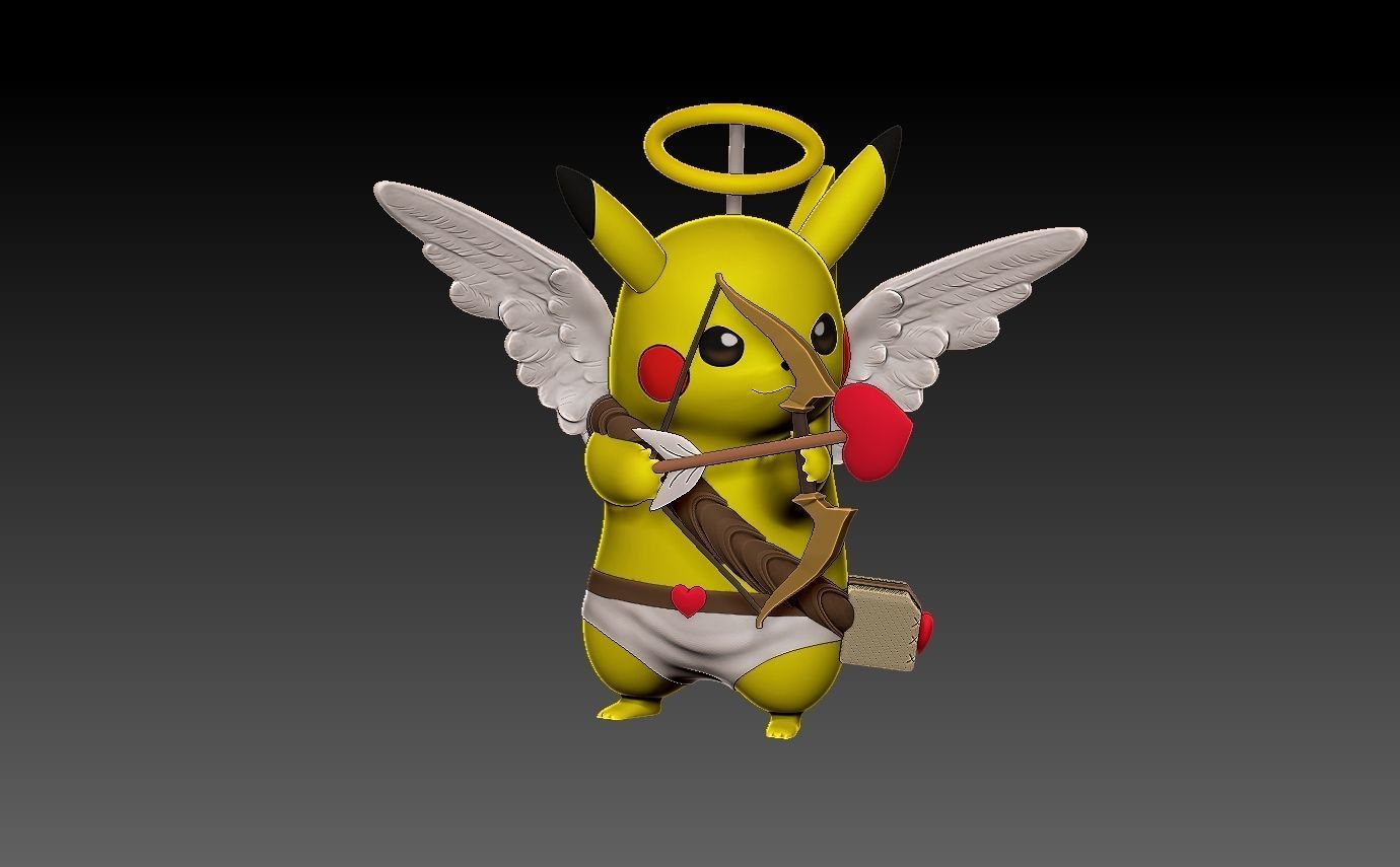 Free Pokemon pikachu valentines day Free 3D print model_2