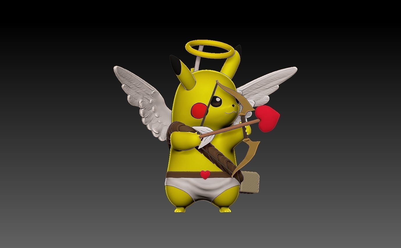 Free Pokemon pikachu valentines day Free 3D print model_8