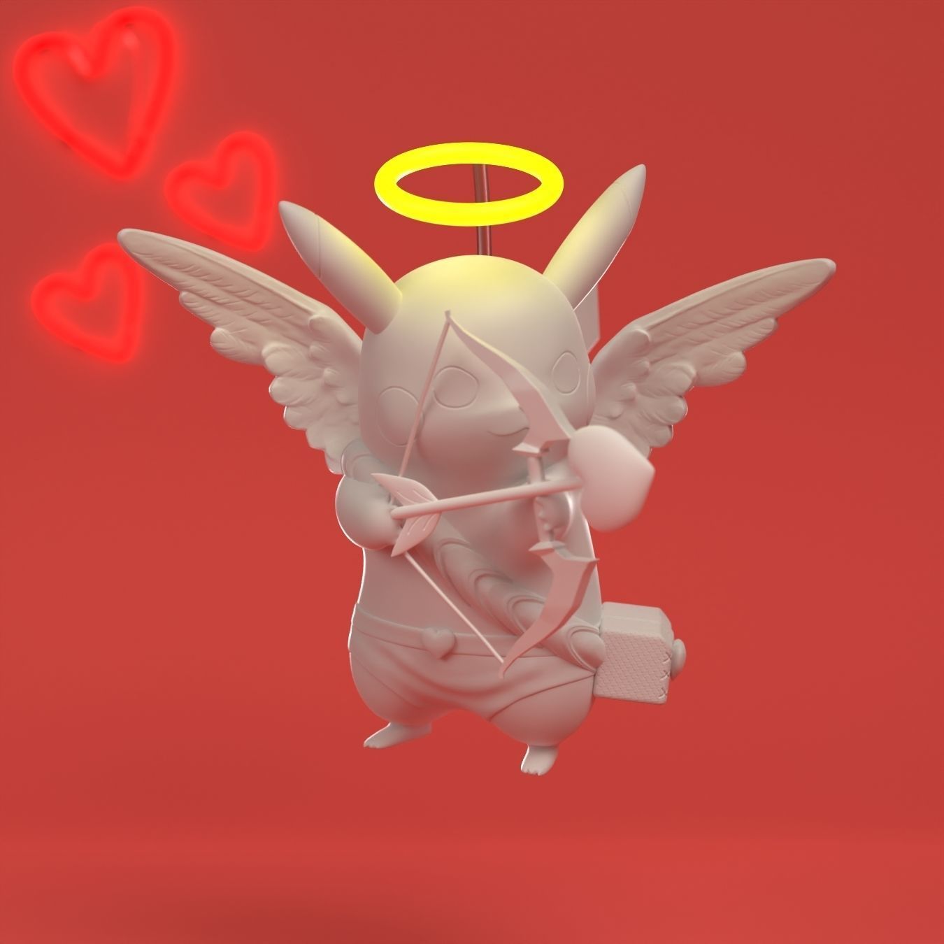 Free Pokemon pikachu valentines day Free 3D print model_1