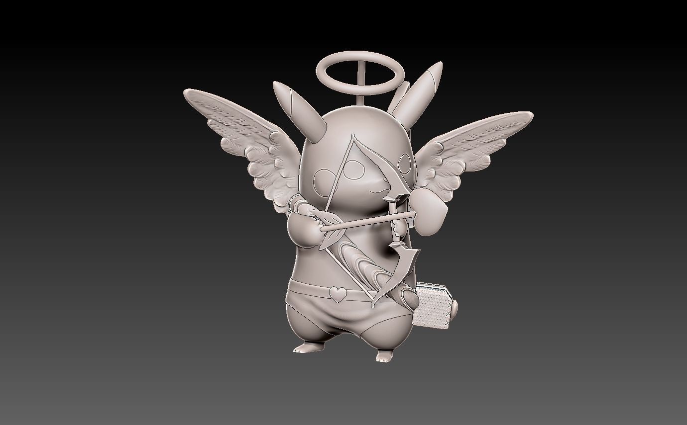 Free Pokemon pikachu valentines day Free 3D print model_3