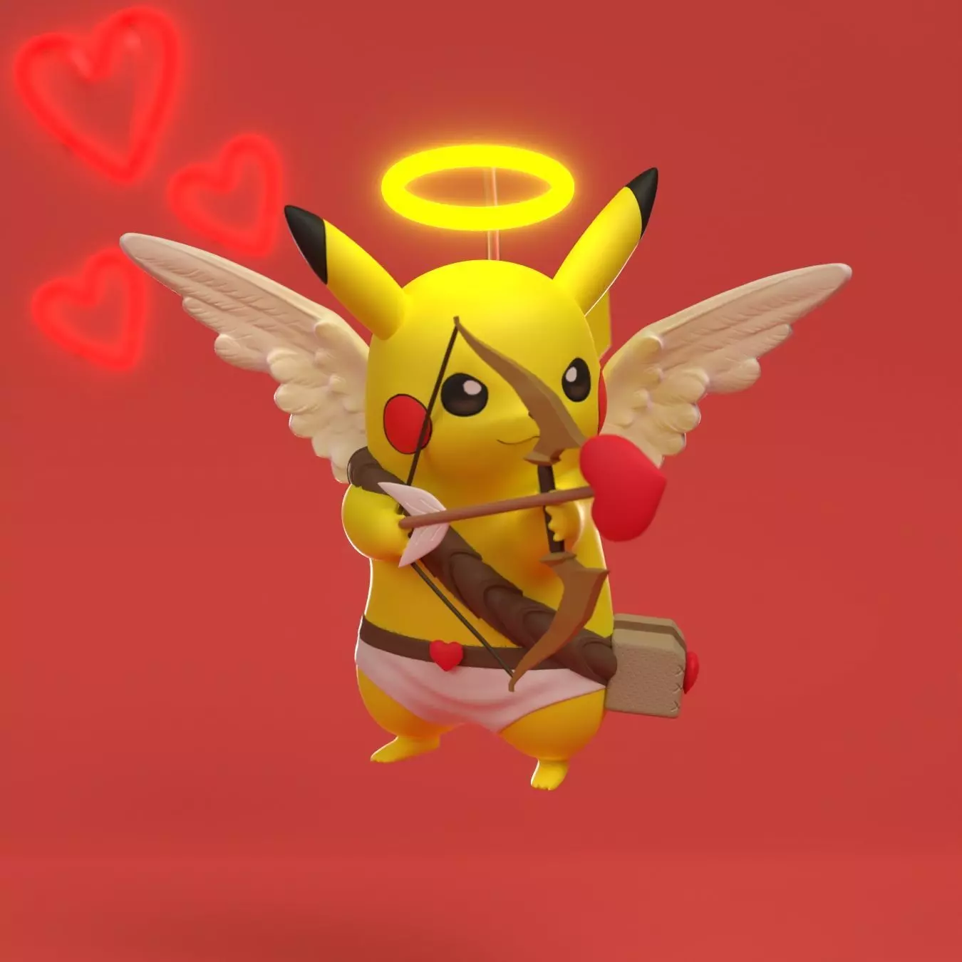 Free Pokemon pikachu valentines day Free 3D print model_0
