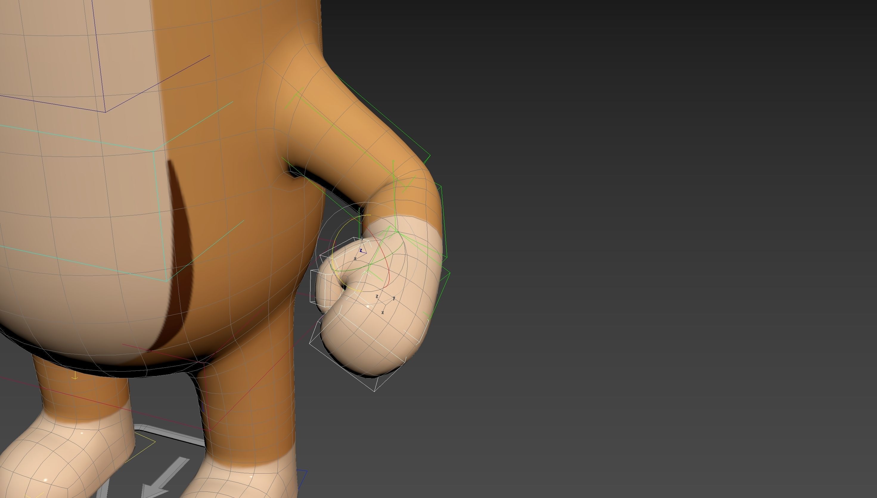 Rigged Antelope Character 3D model_21