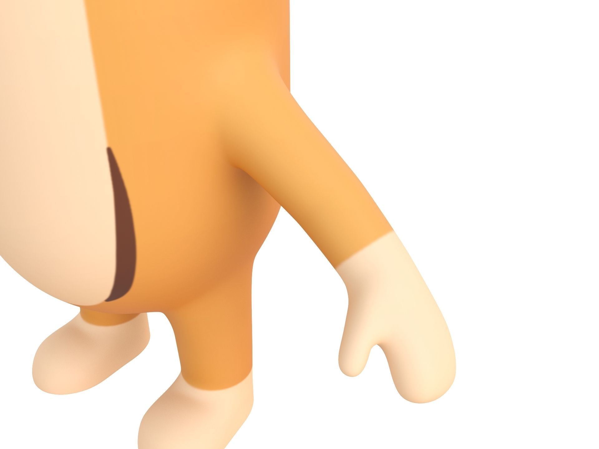 Rigged Antelope Character 3D model_6