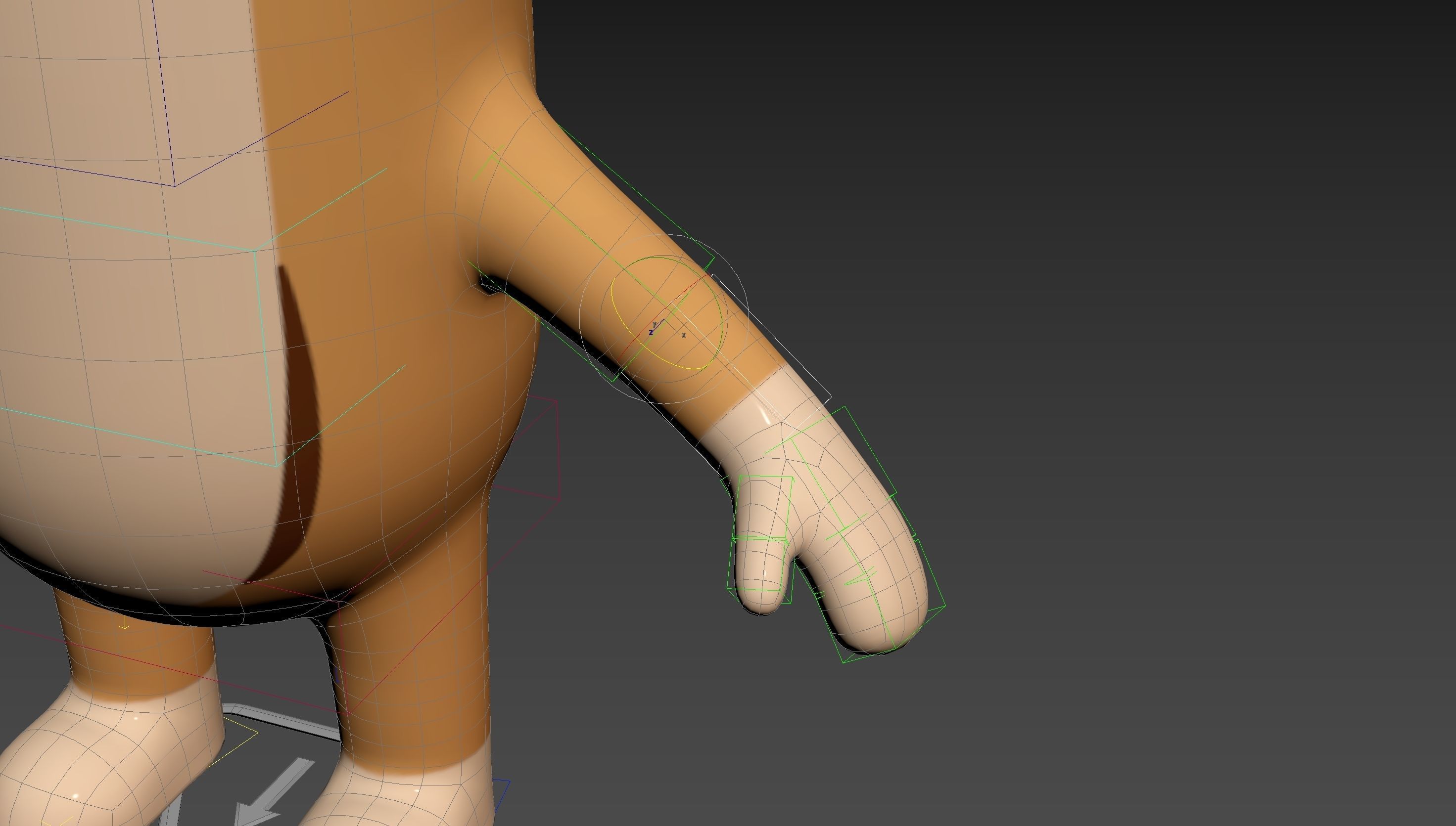 Rigged Antelope Character 3D model_19