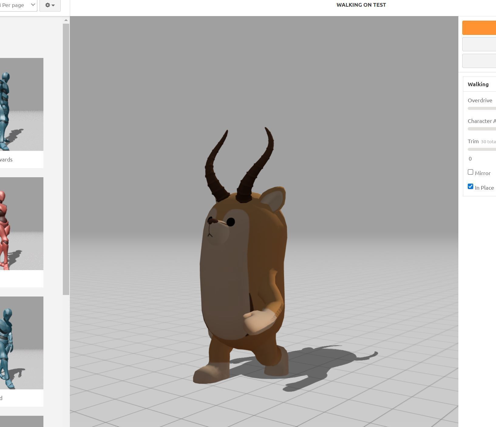 Rigged Antelope Character 3D model_33