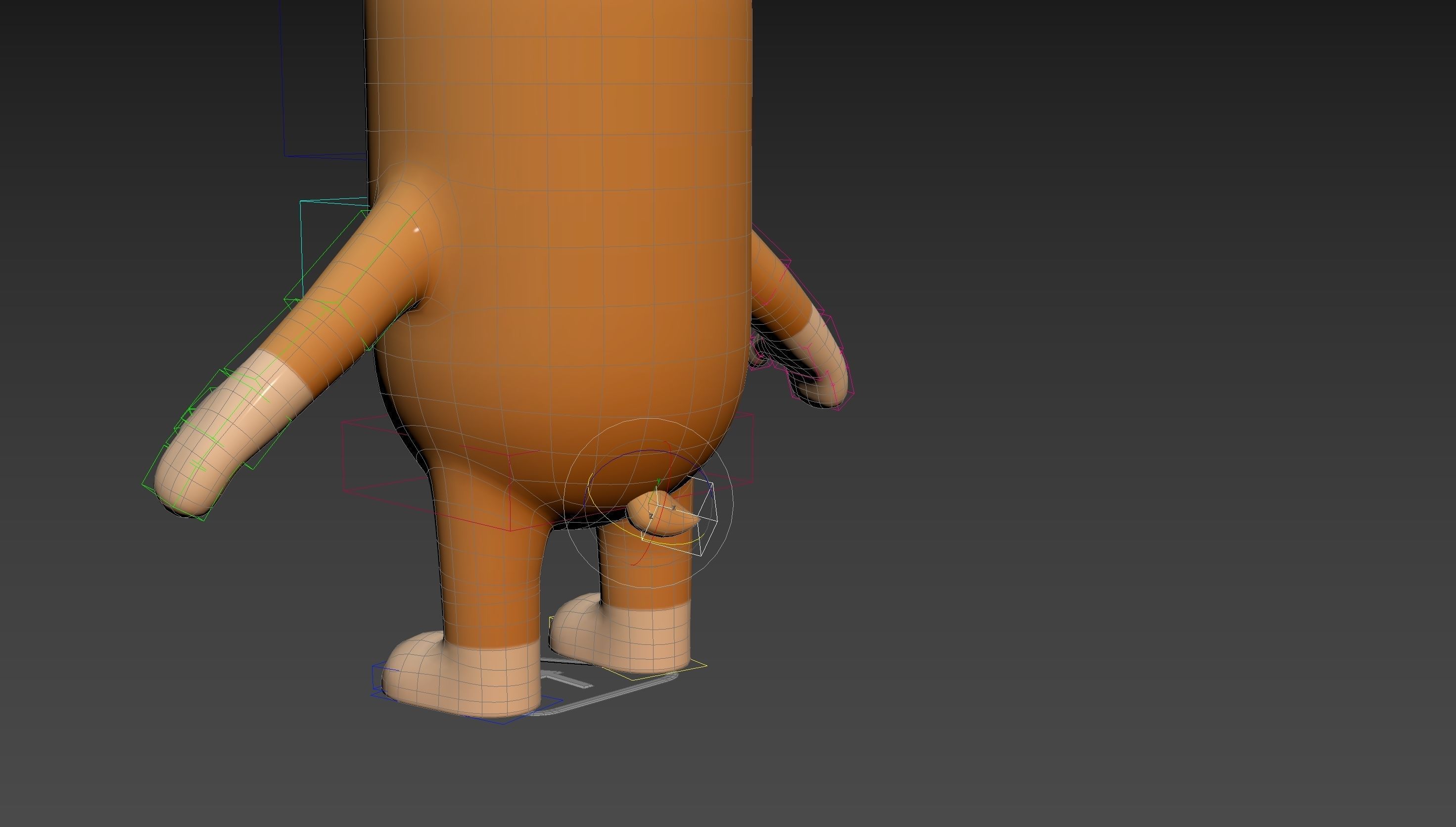 Rigged Antelope Character 3D model_28