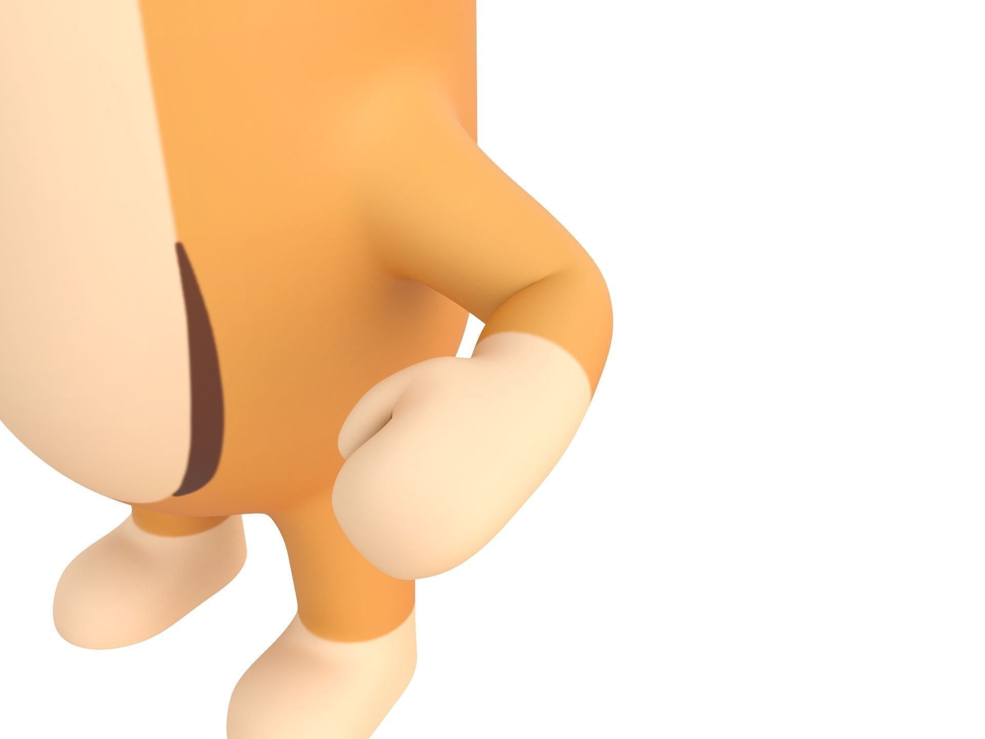 Rigged Antelope Character 3D model_7