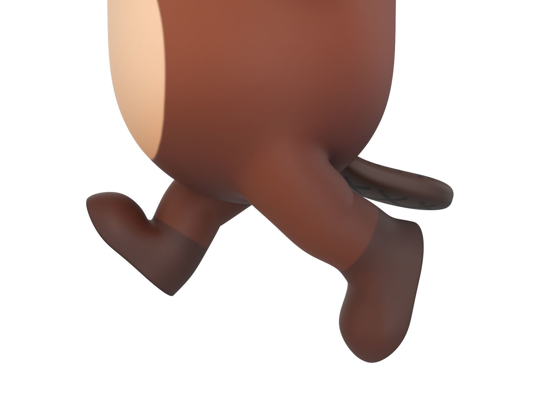 Rigged Beaver Character 3D model_11