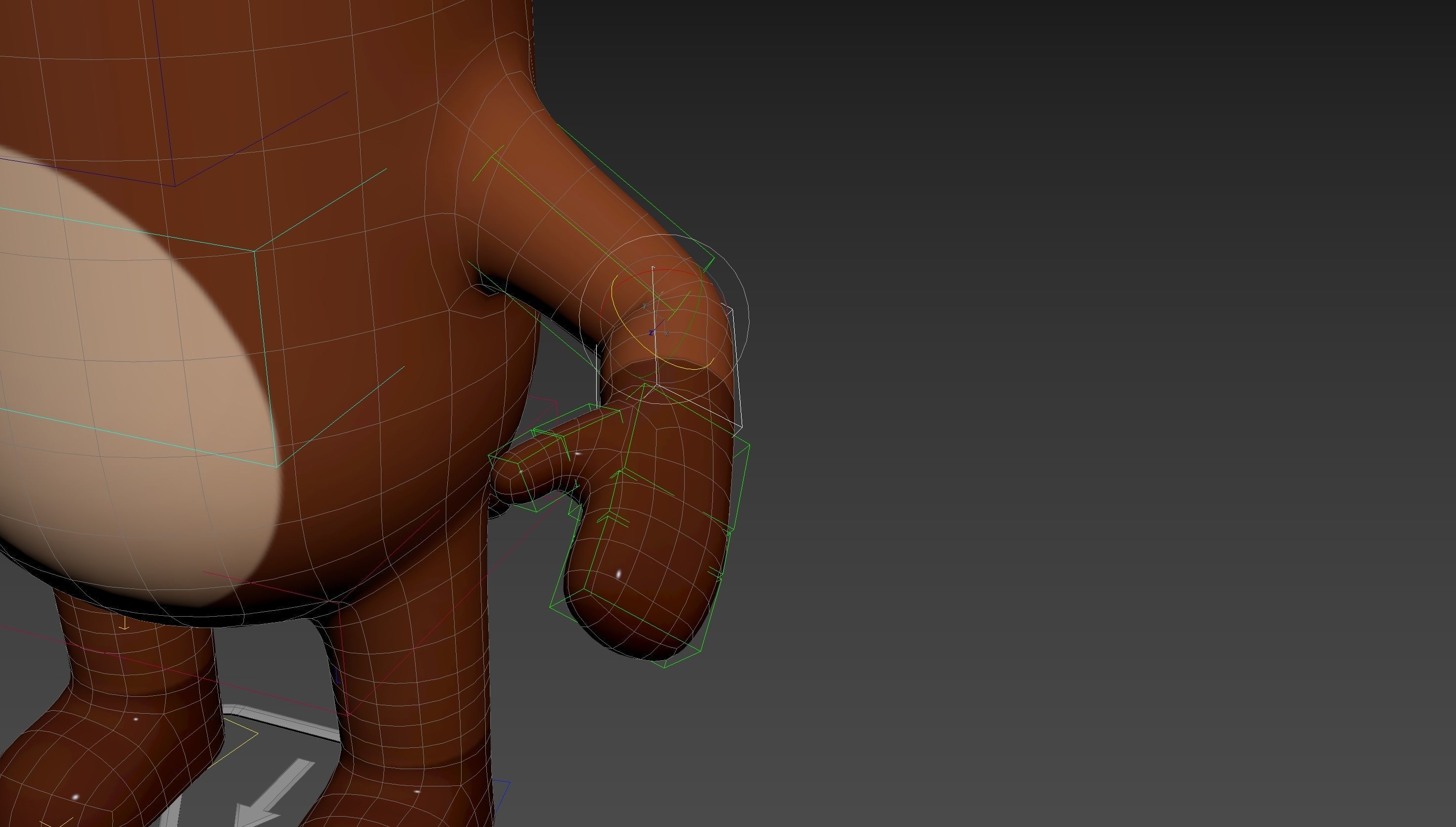 Rigged Beaver Character 3D model_20