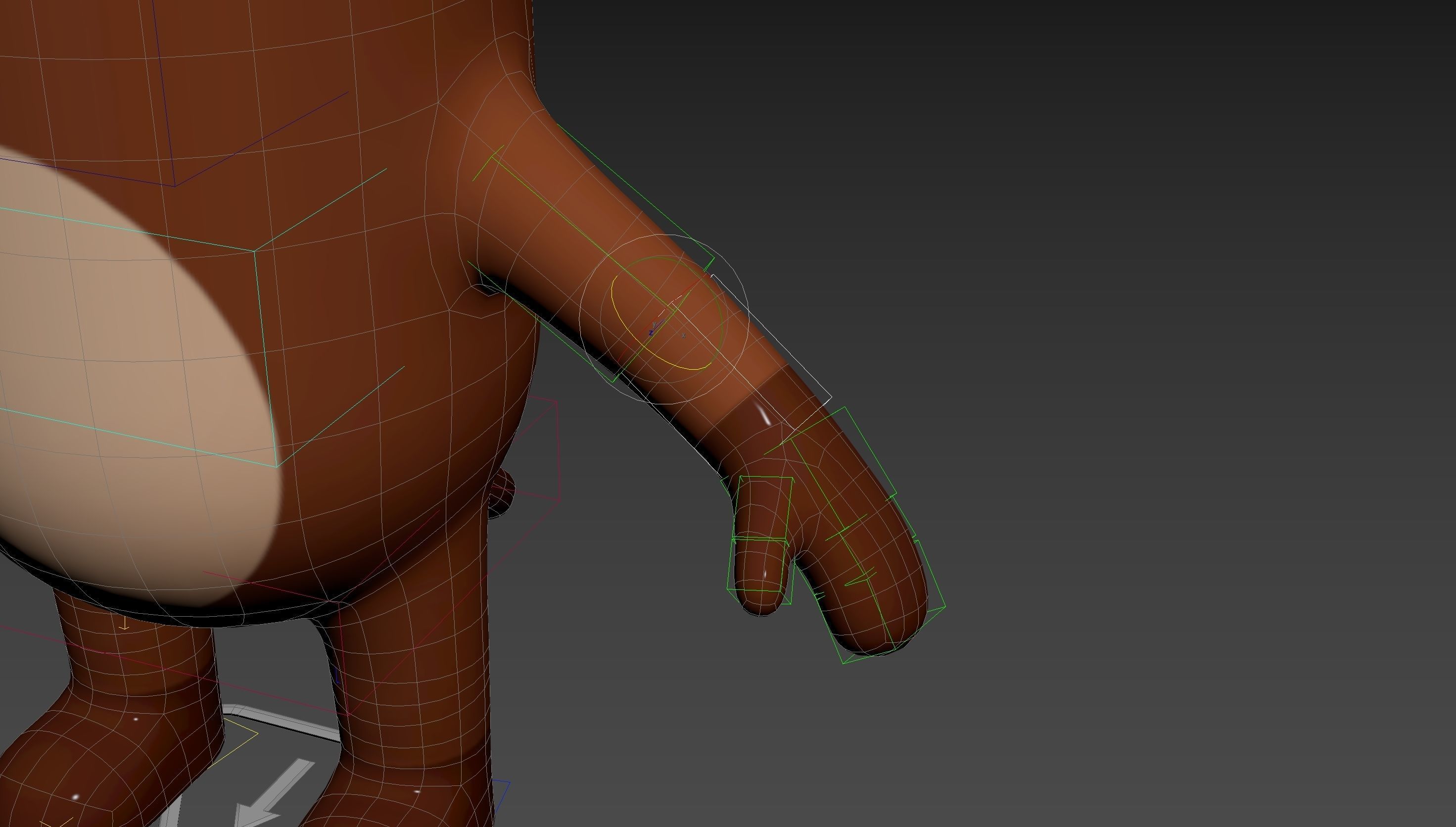 Rigged Beaver Character 3D model_19