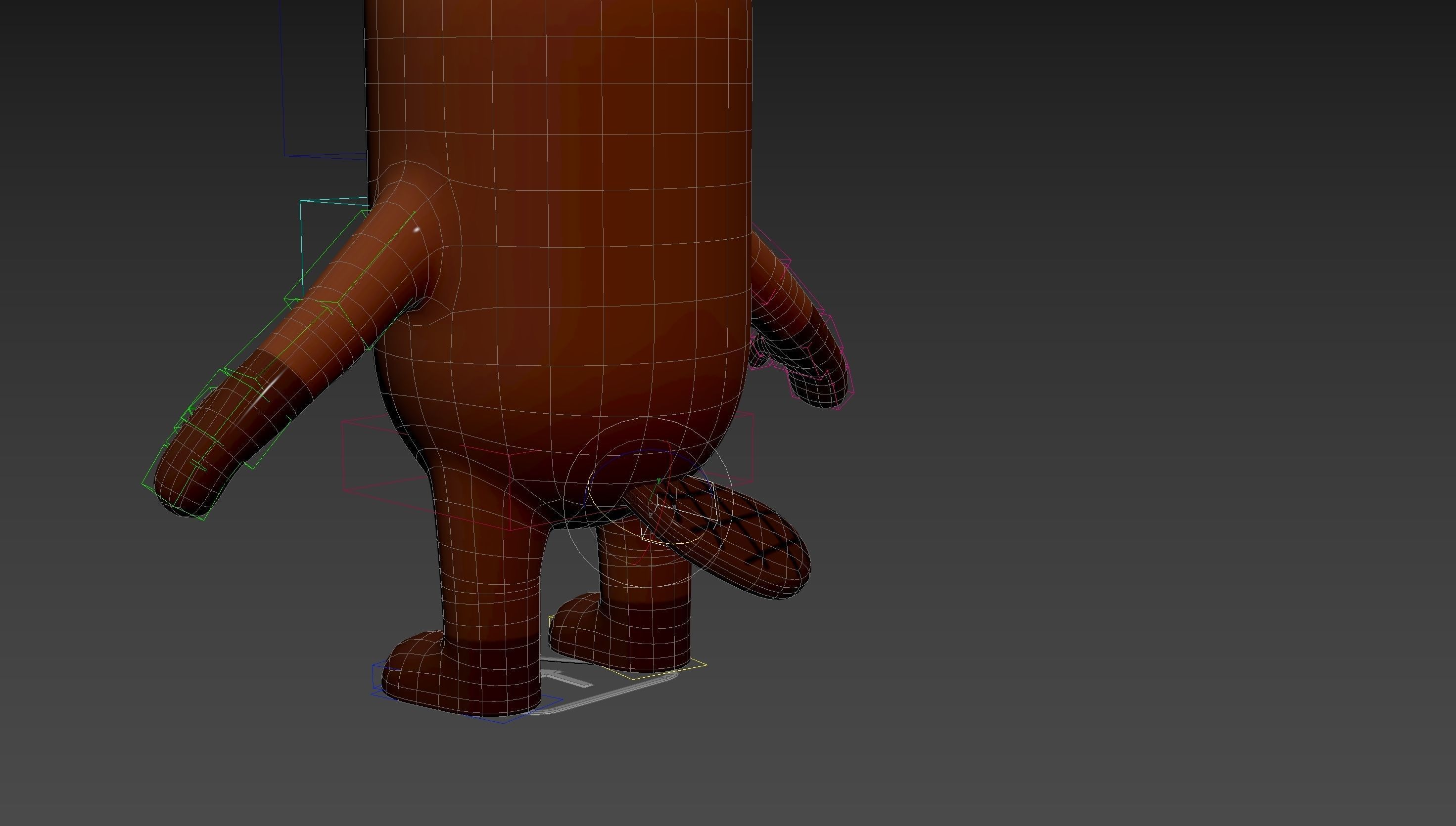 Rigged Beaver Character 3D model_28