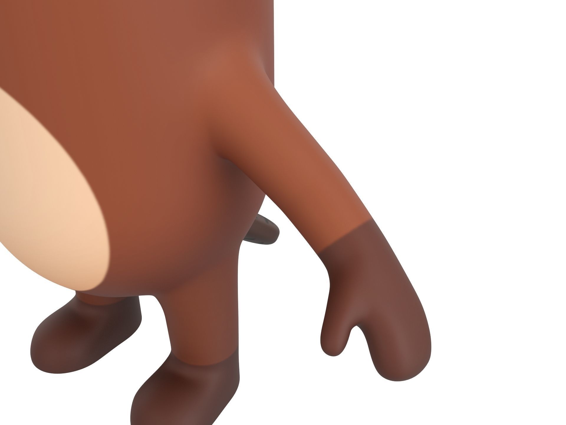 Rigged Beaver Character 3D model_6
