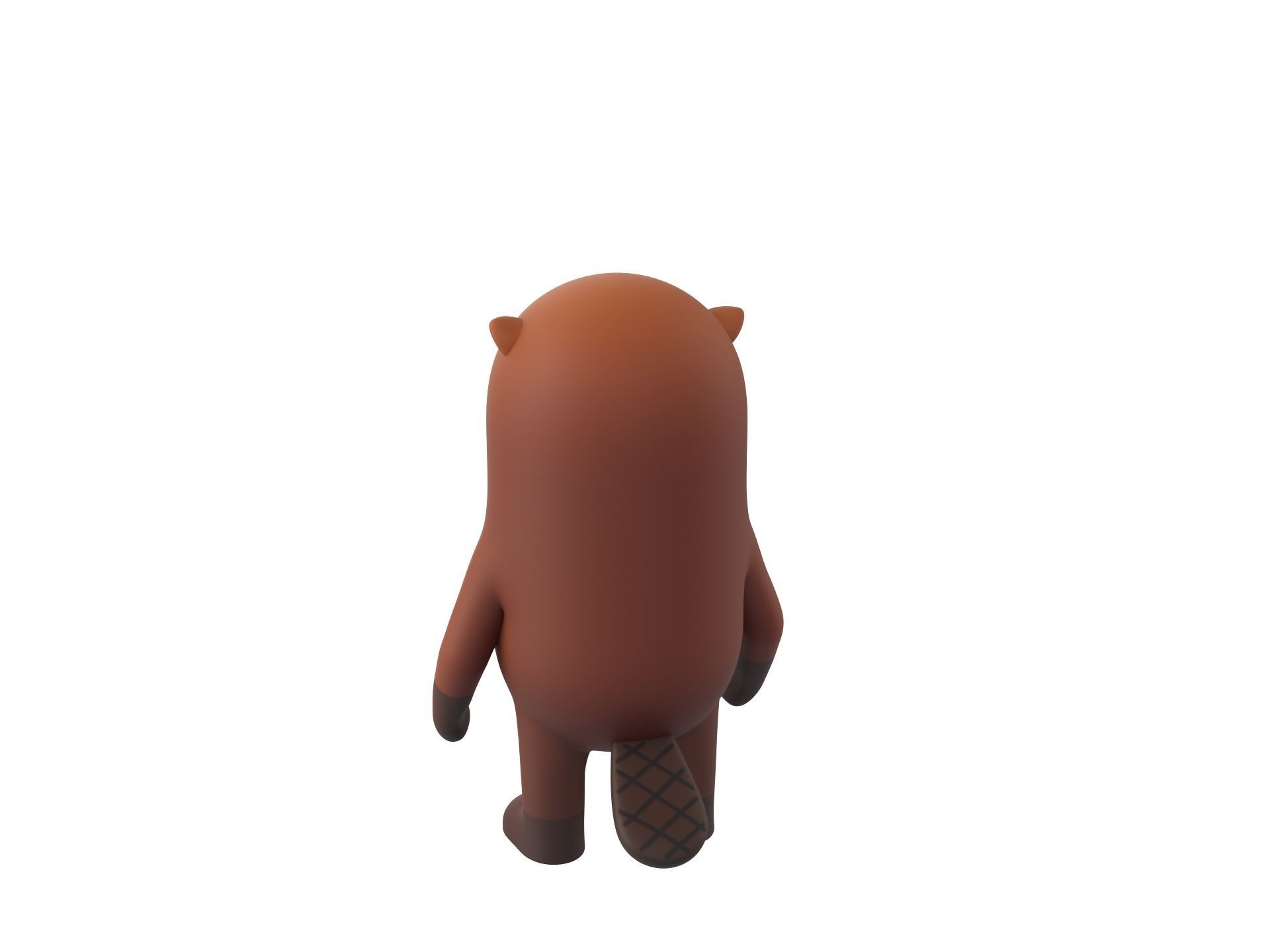 Rigged Beaver Character 3D model_8