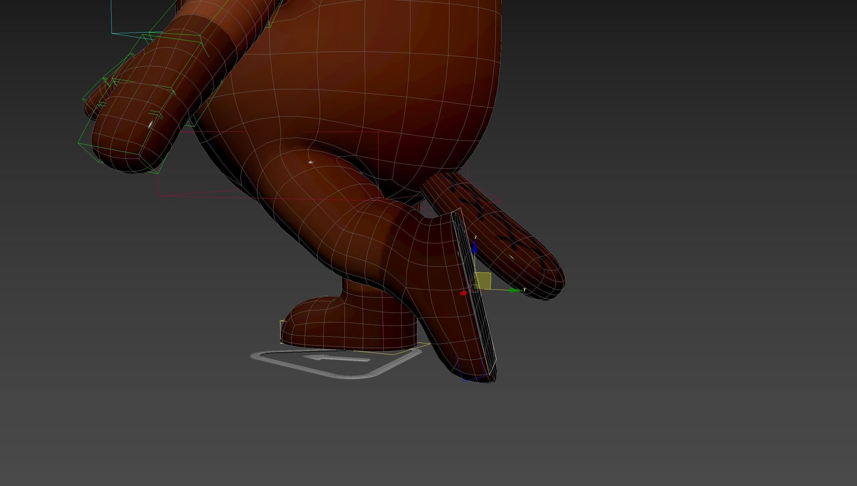 Rigged Beaver Character 3D model_23