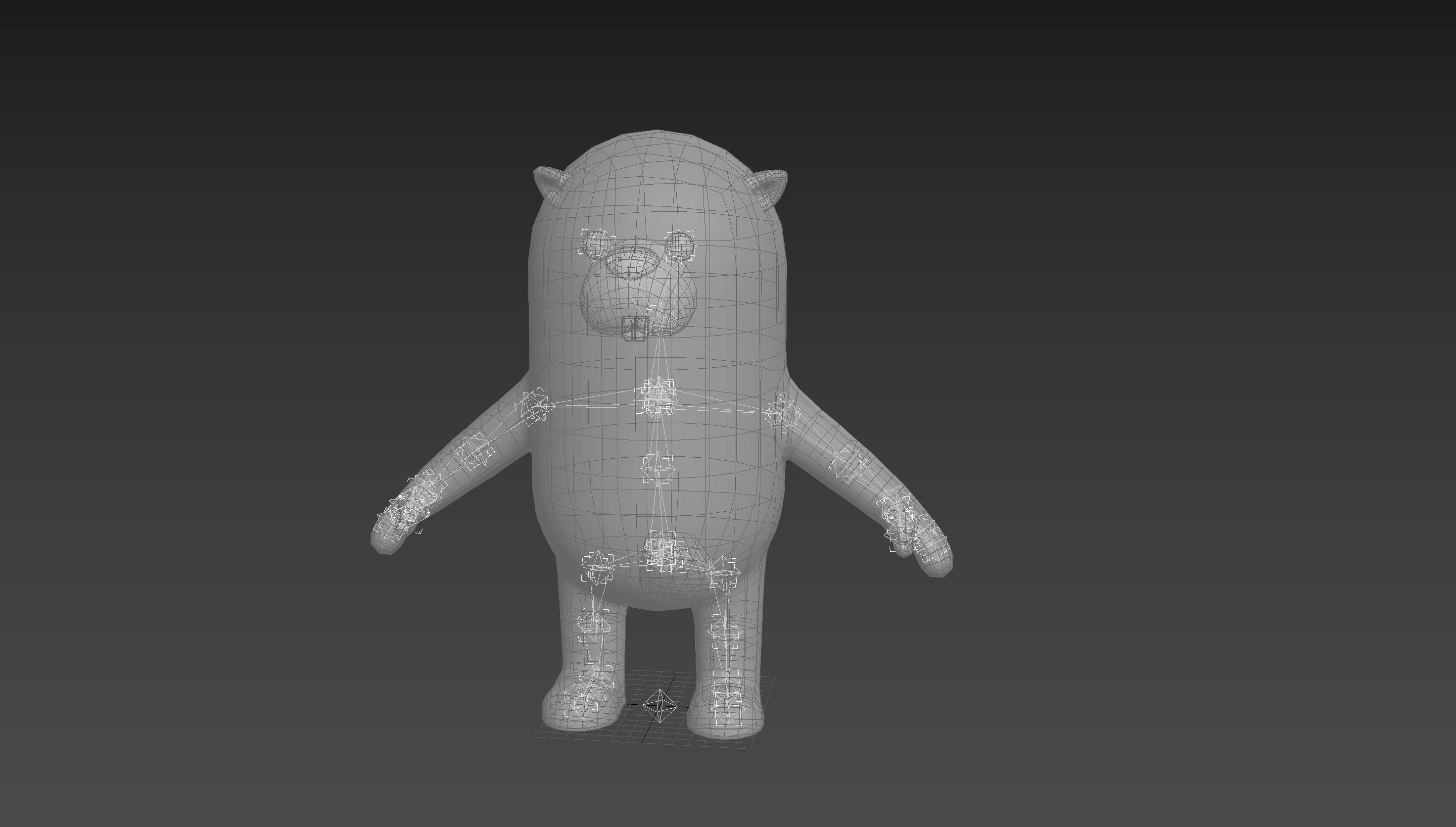 Rigged Beaver Character 3D model_29