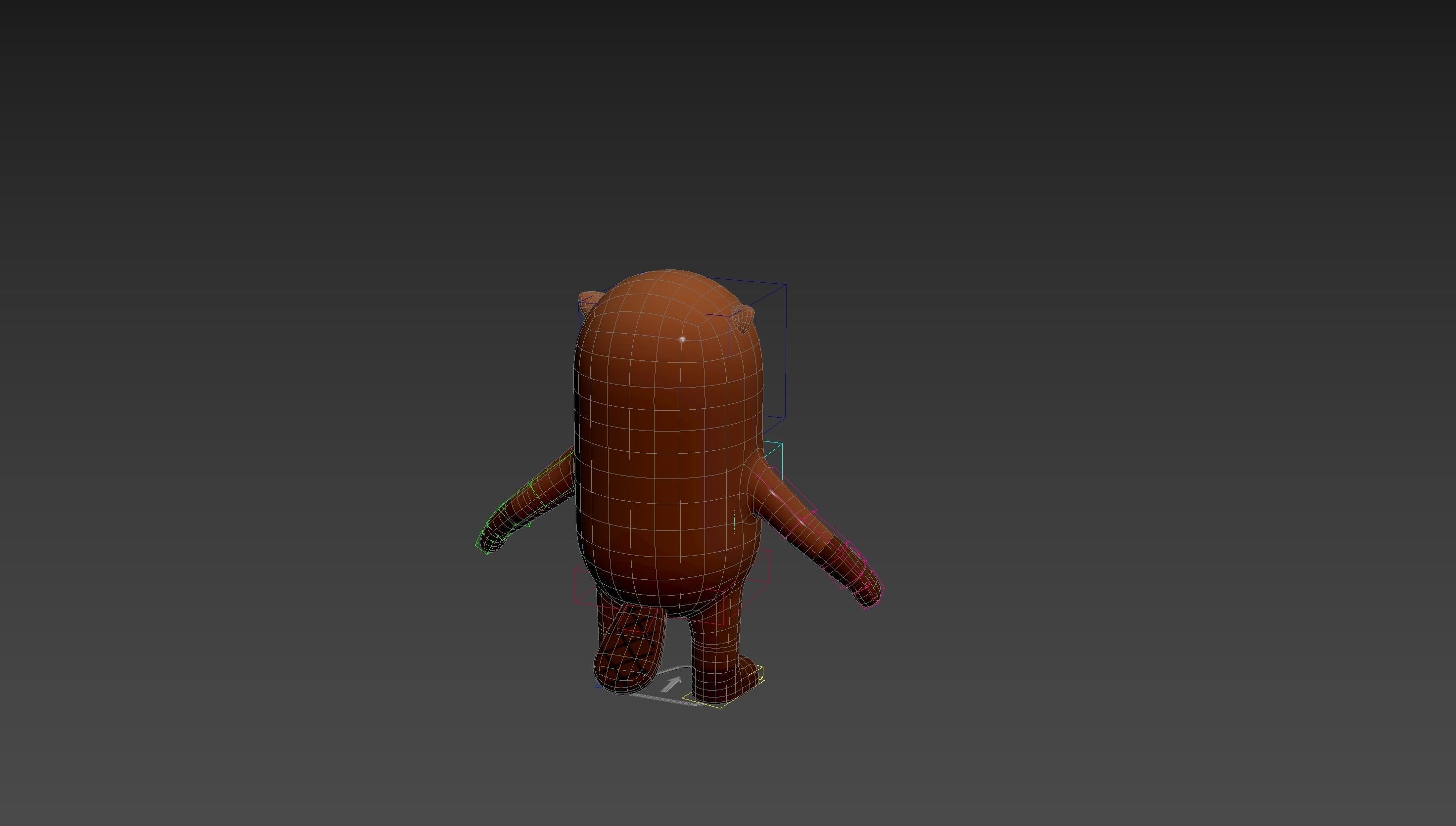 Rigged Beaver Character 3D model_16
