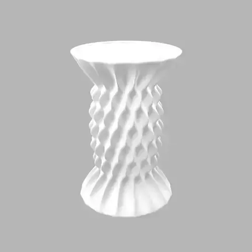 Vase porcelain white