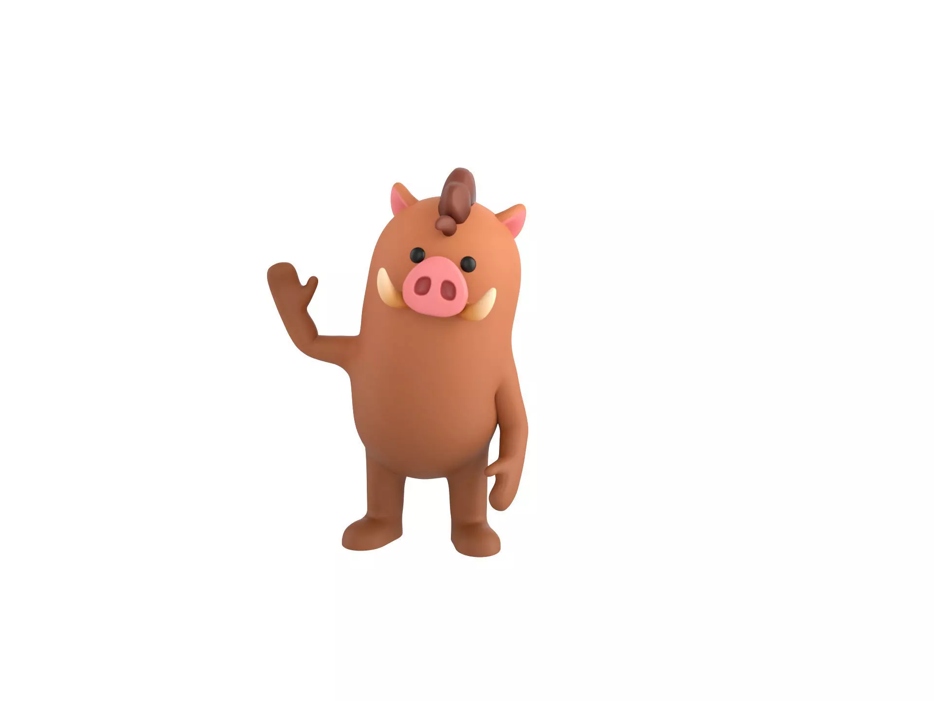 Rigged Boar Character 3D model