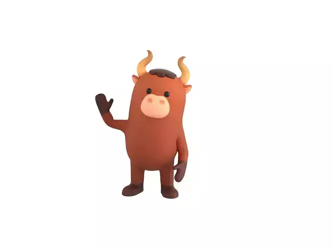 Rigged Bull Character 