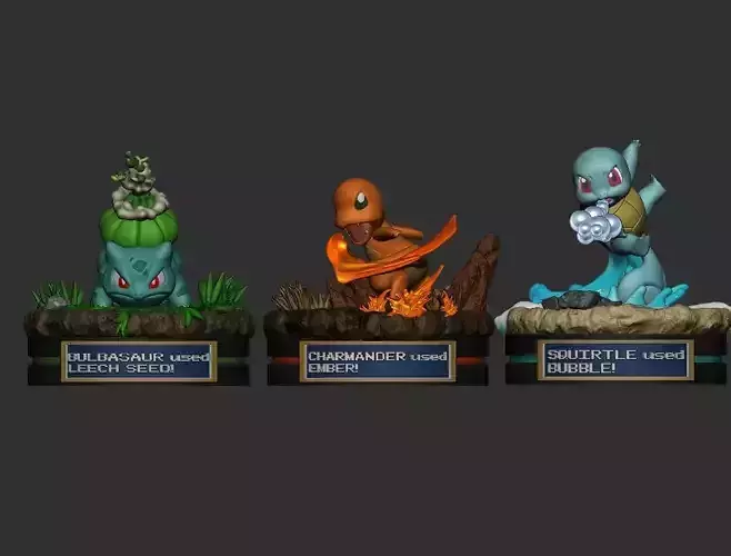 KANTO STARTERS