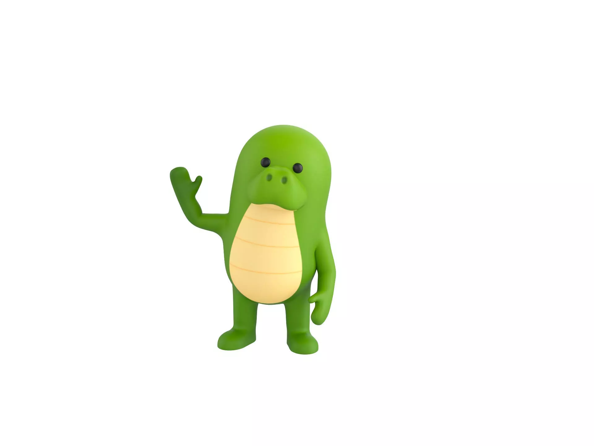 Rigged Crocodile Character 3D model