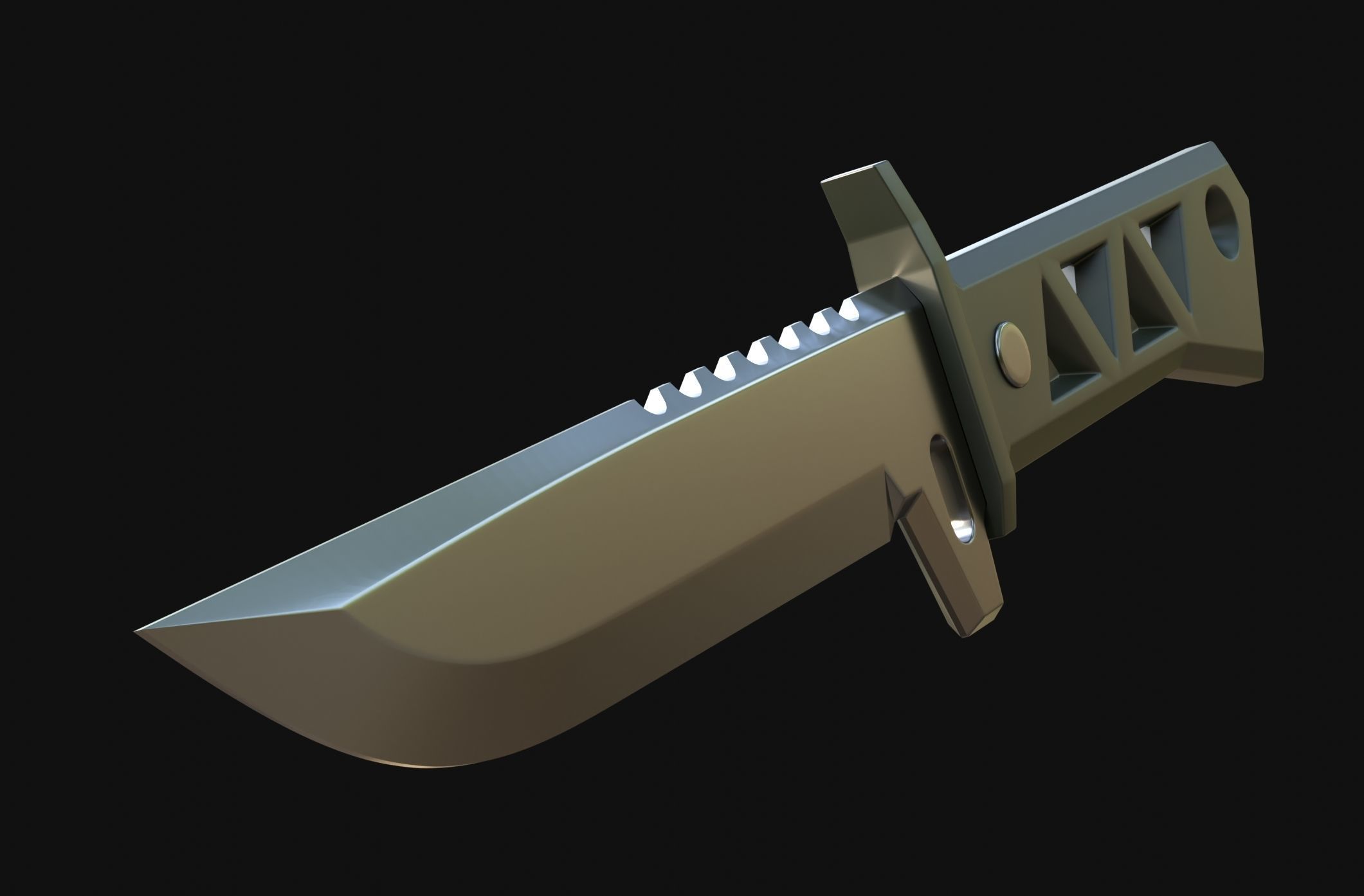 Xenohunter Knife Valorant - cosplay props 3D print model_6