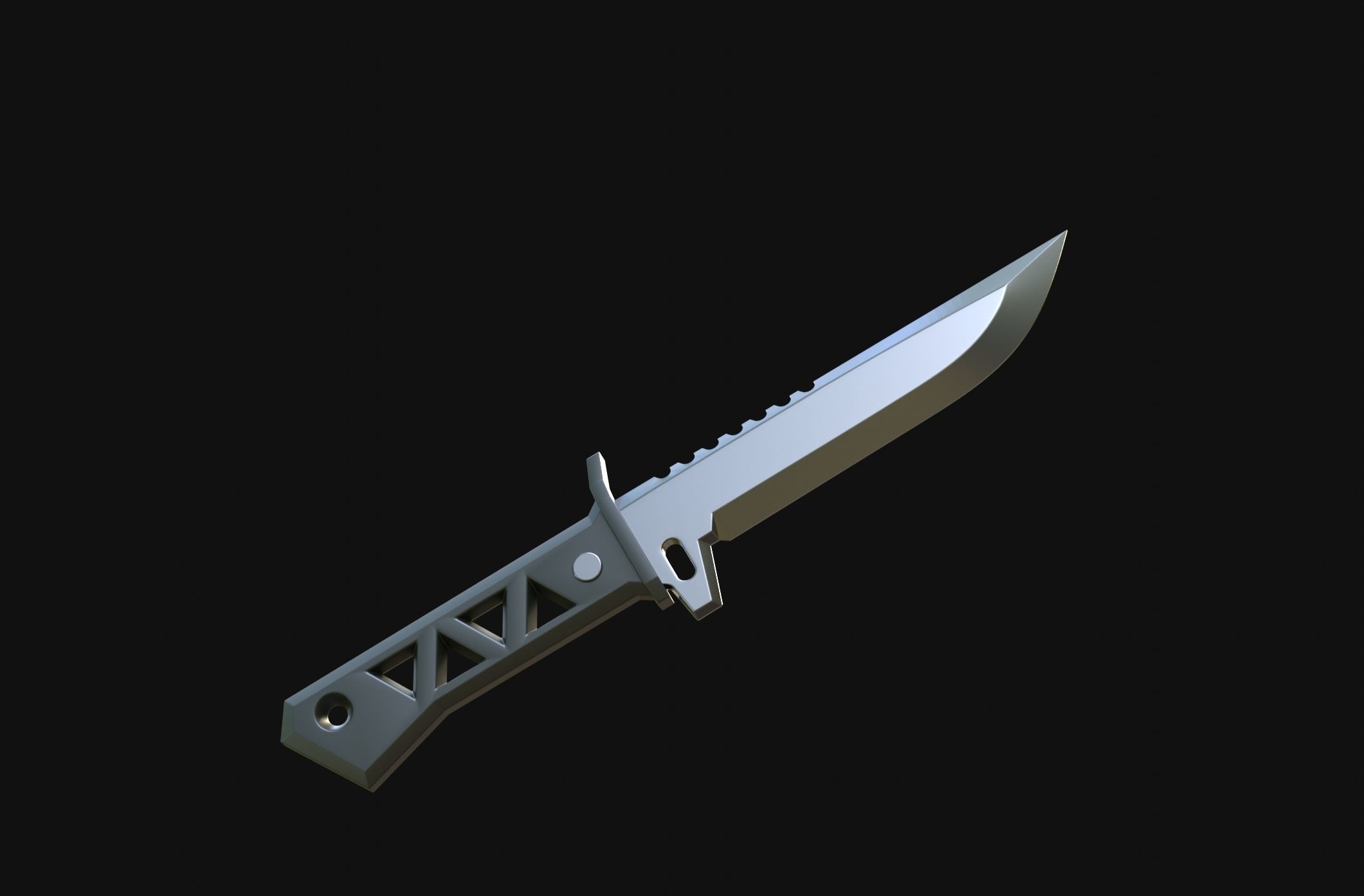 Xenohunter Knife Valorant - cosplay props 3D print model_8