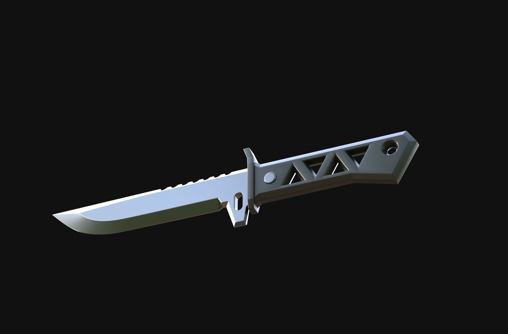 Xenohunter Knife Valorant - cosplay props 3D print model_5