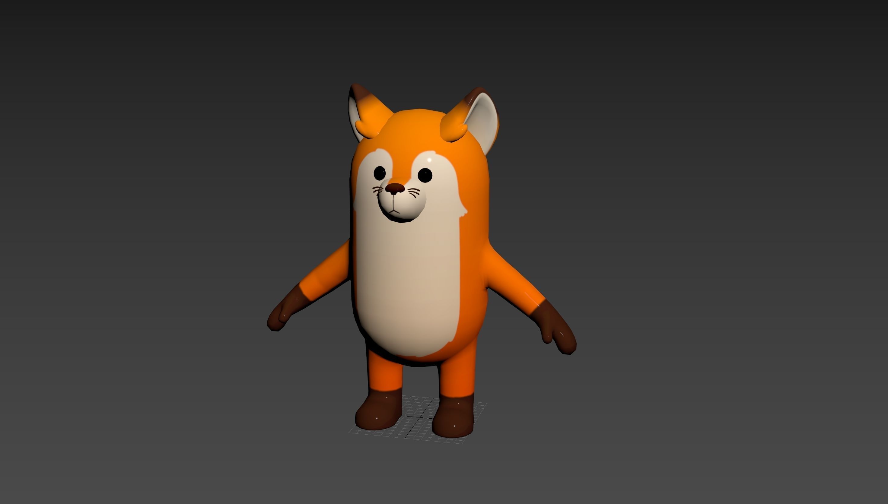 Rigged Fox Character 3D model_30