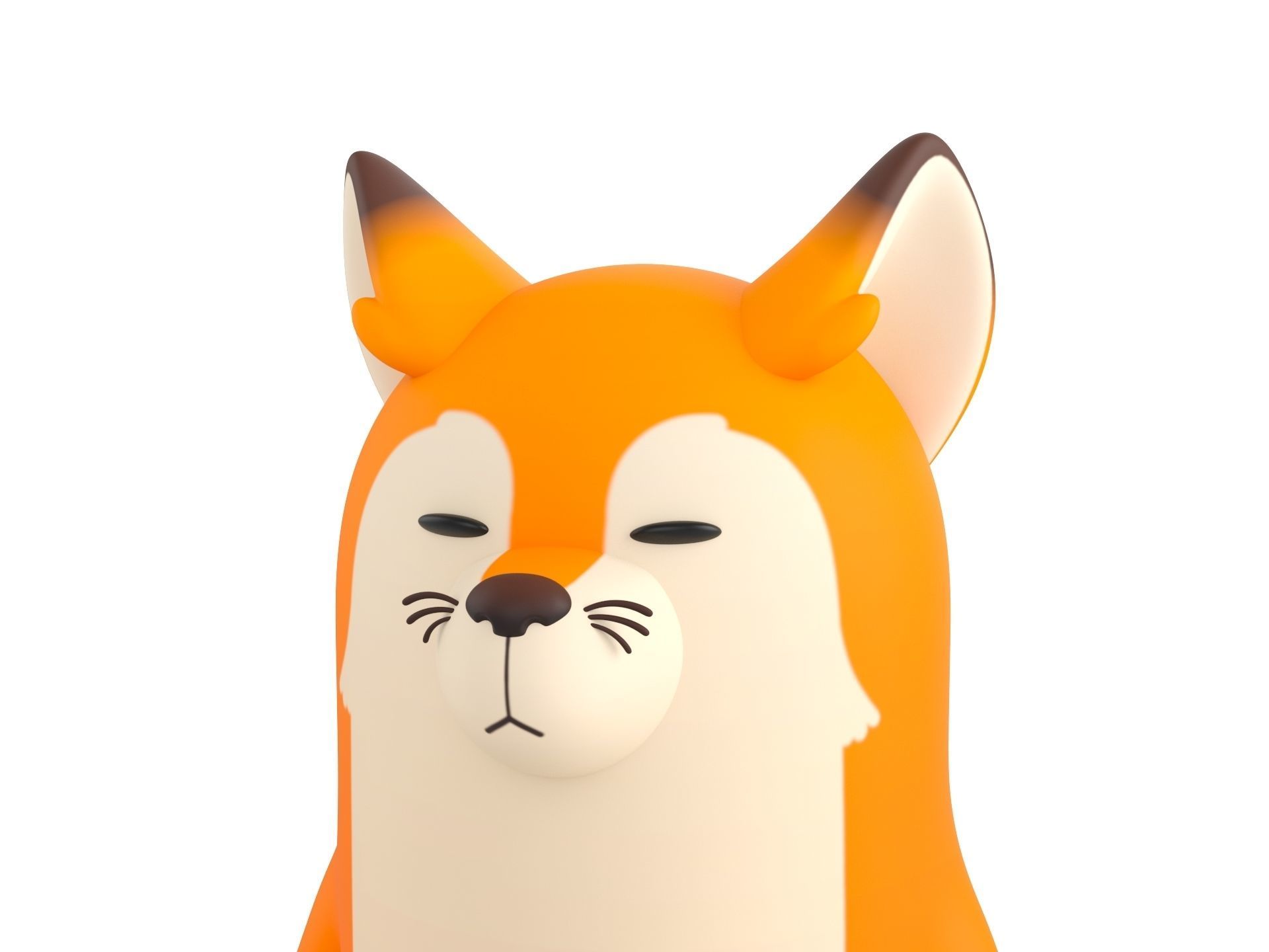 Rigged Fox Character 3D model_10