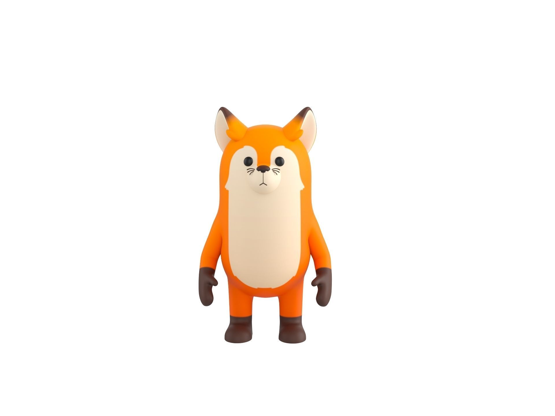 Rigged Fox Character 3D model_3