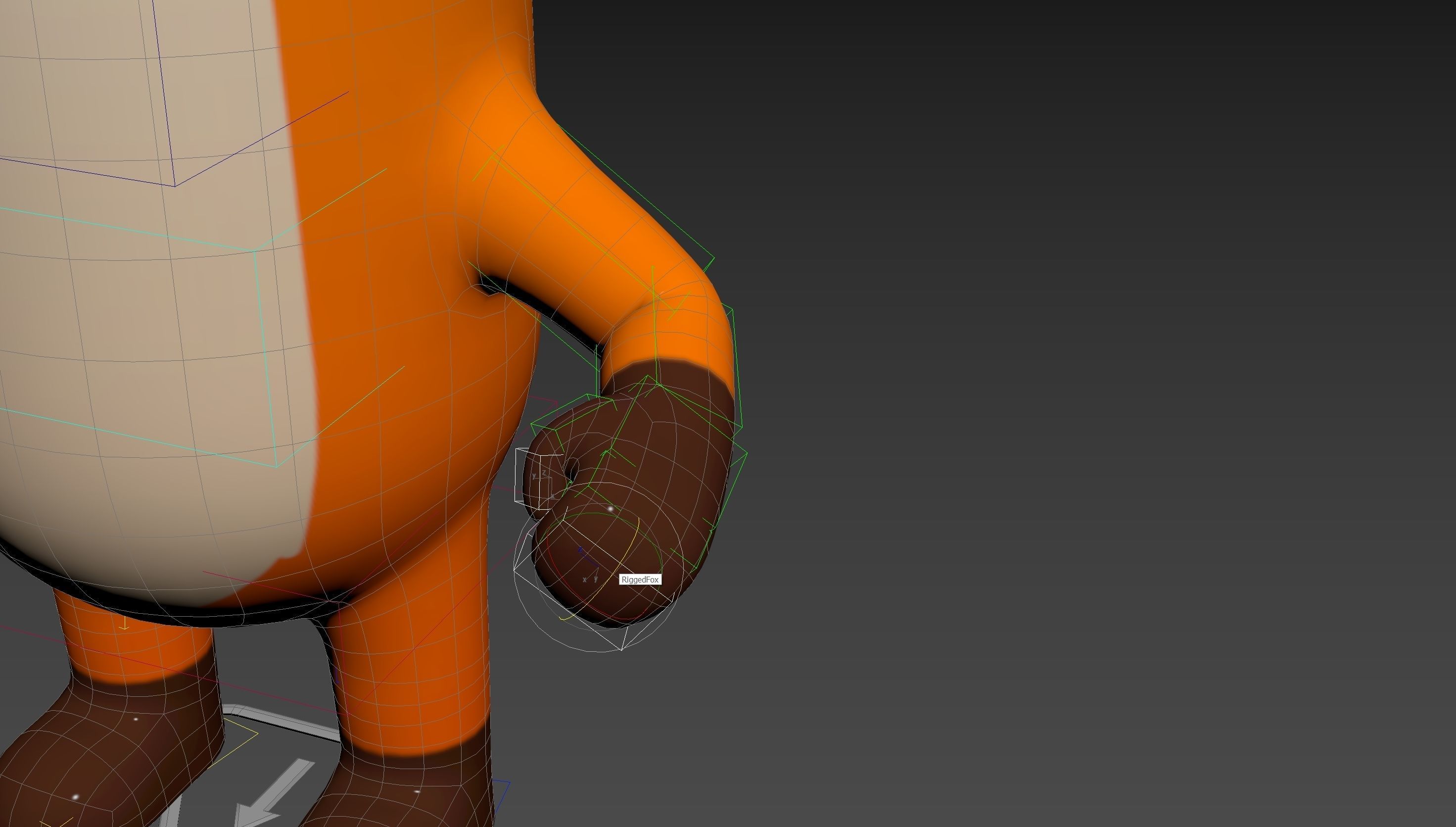 Rigged Fox Character 3D model_21