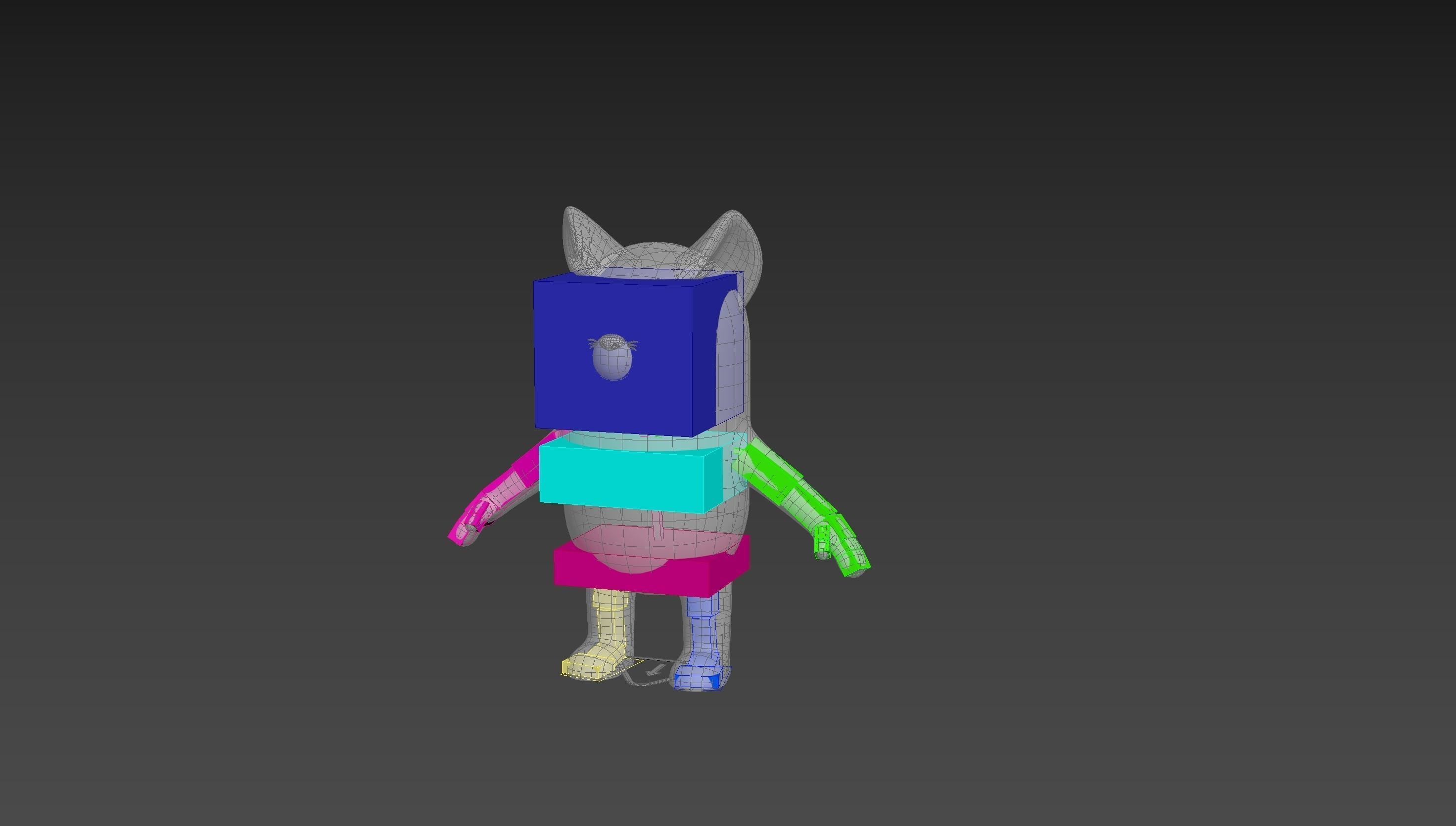 Rigged Fox Character 3D model_13