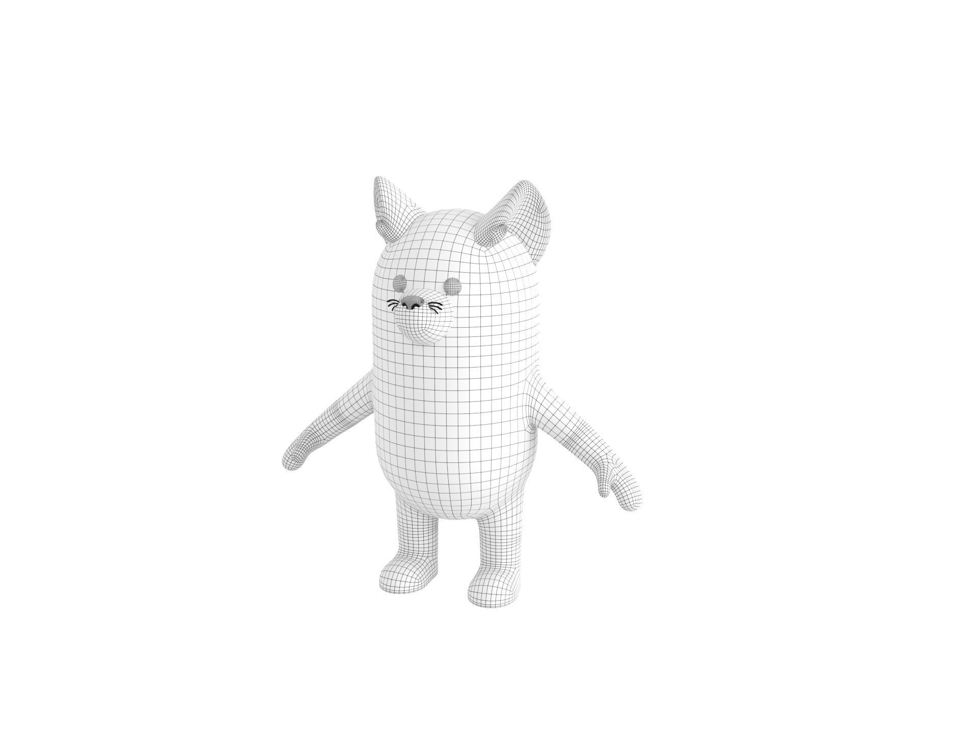 Rigged Fox Character 3D model_32