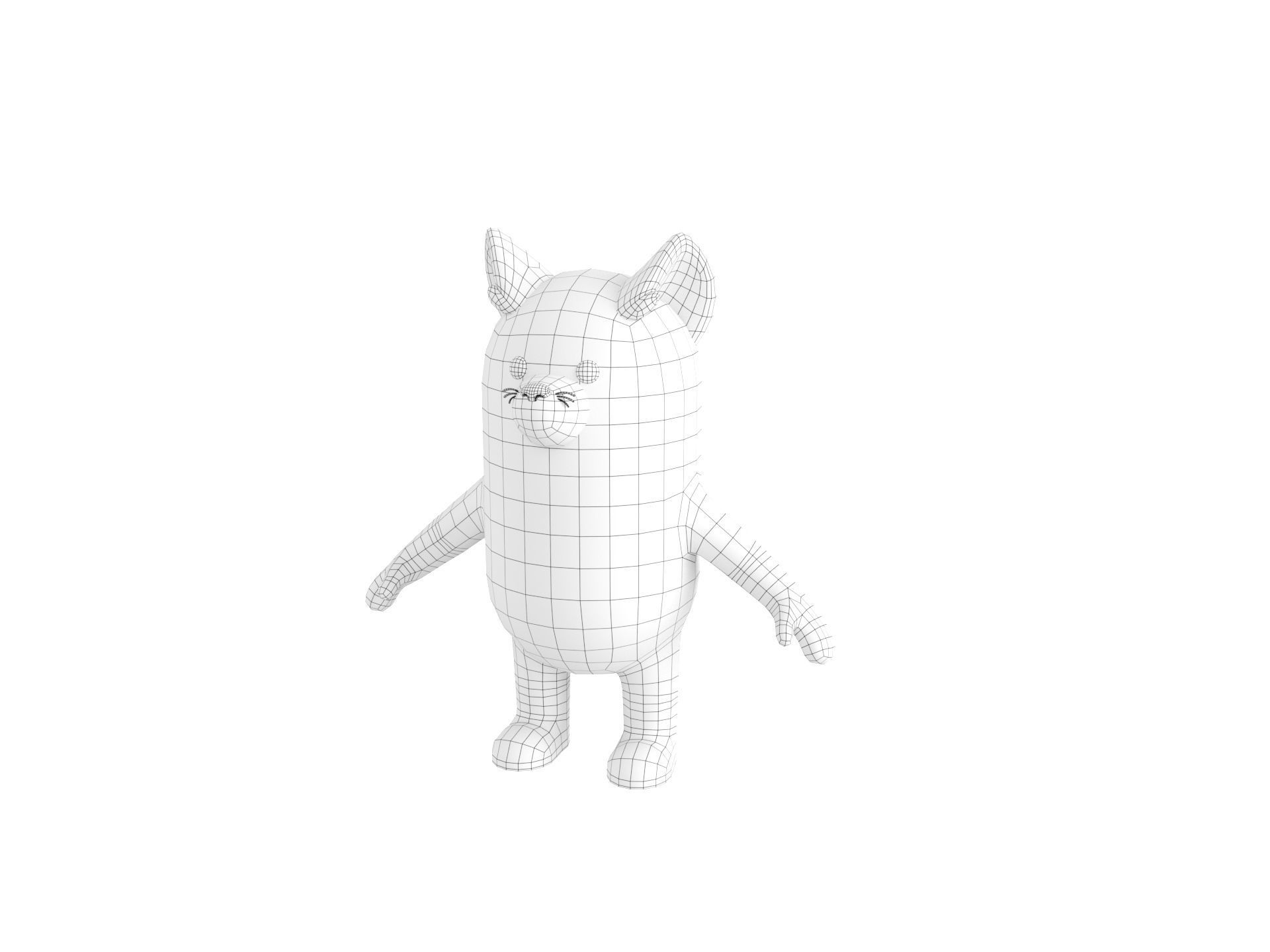 Rigged Fox Character 3D model_31