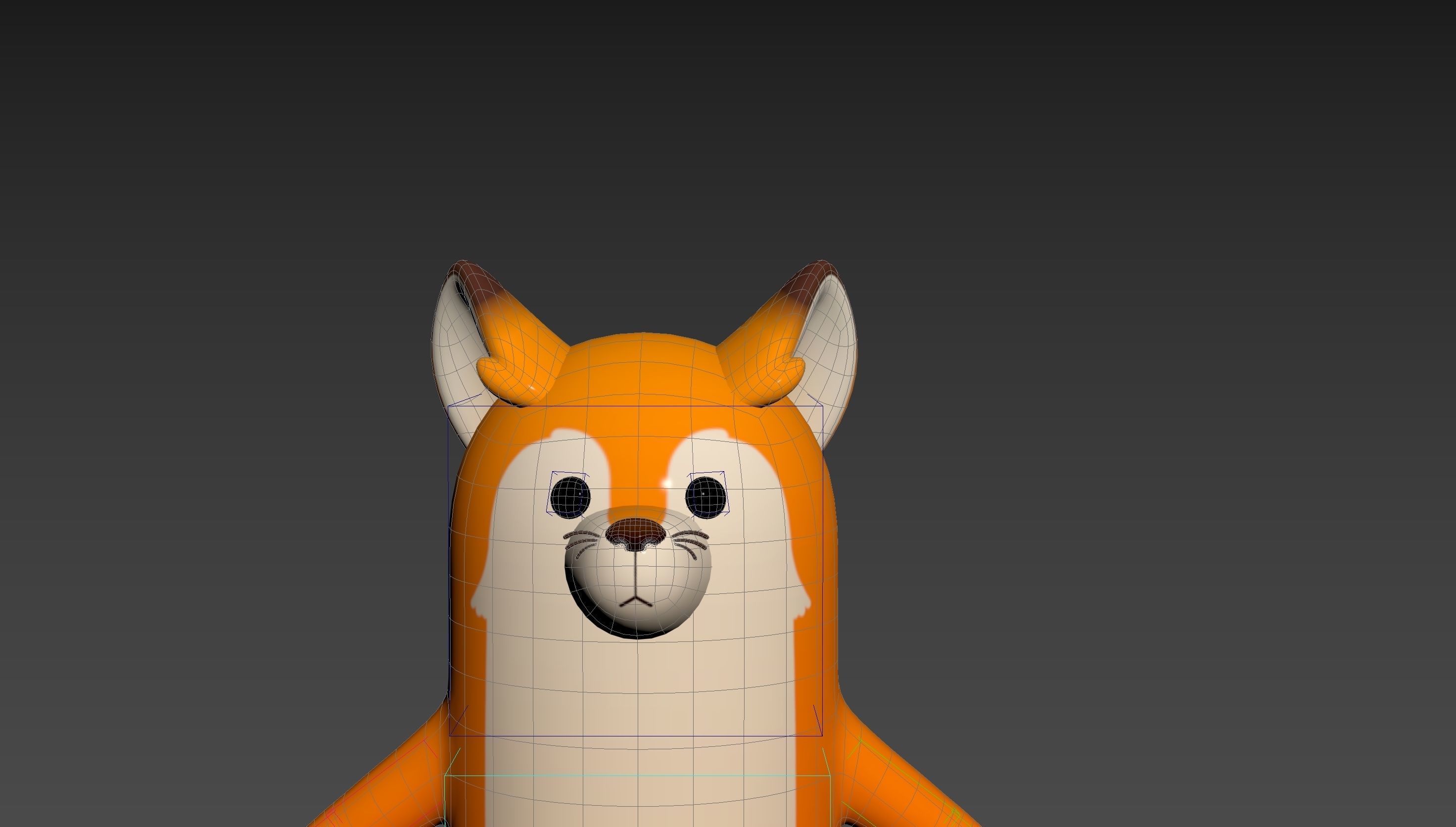 Rigged Fox Character 3D model_14
