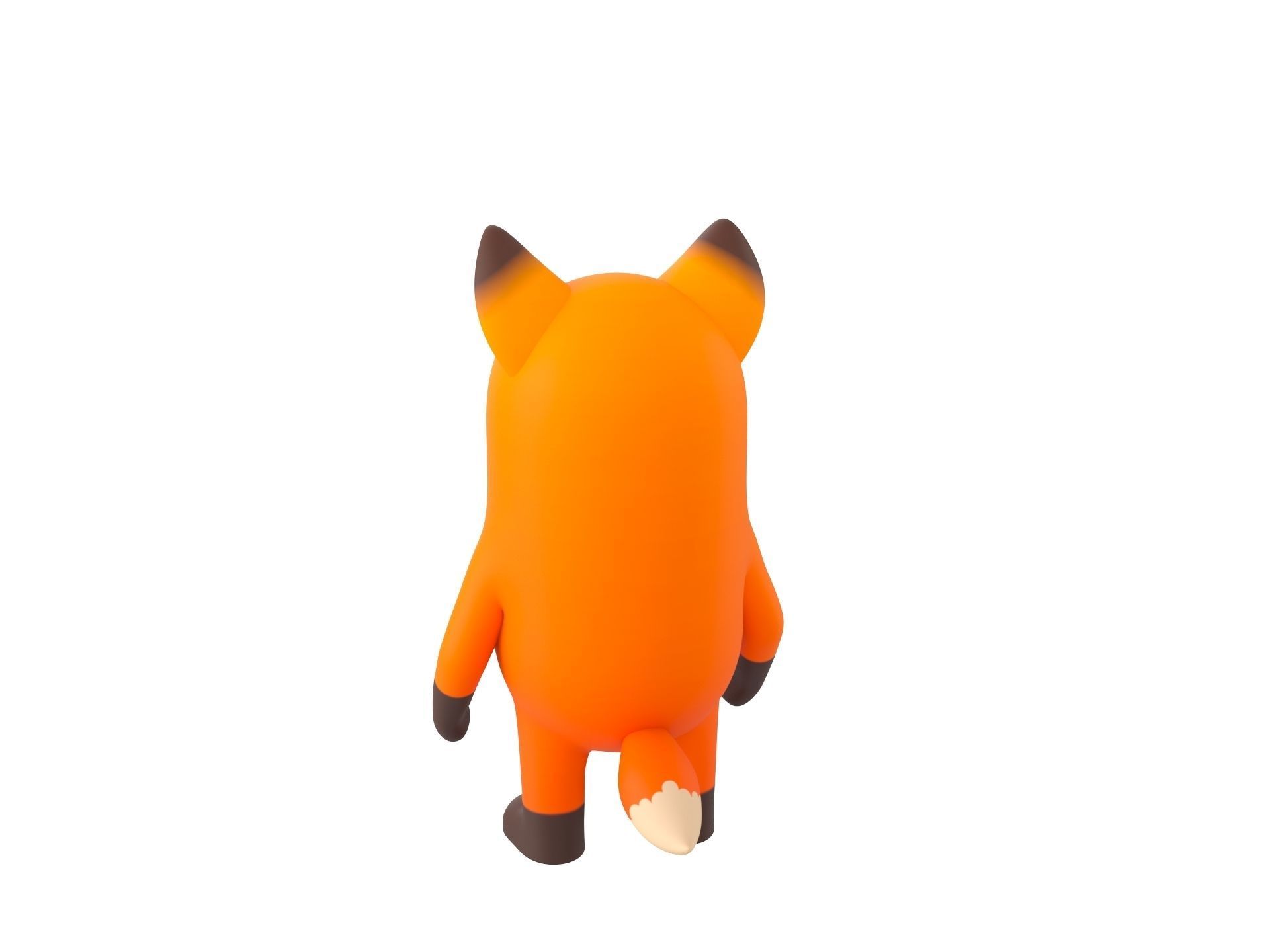 Rigged Fox Character 3D model_8