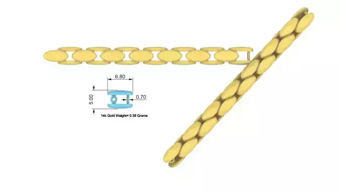 Jewelry Chain Design for Printing