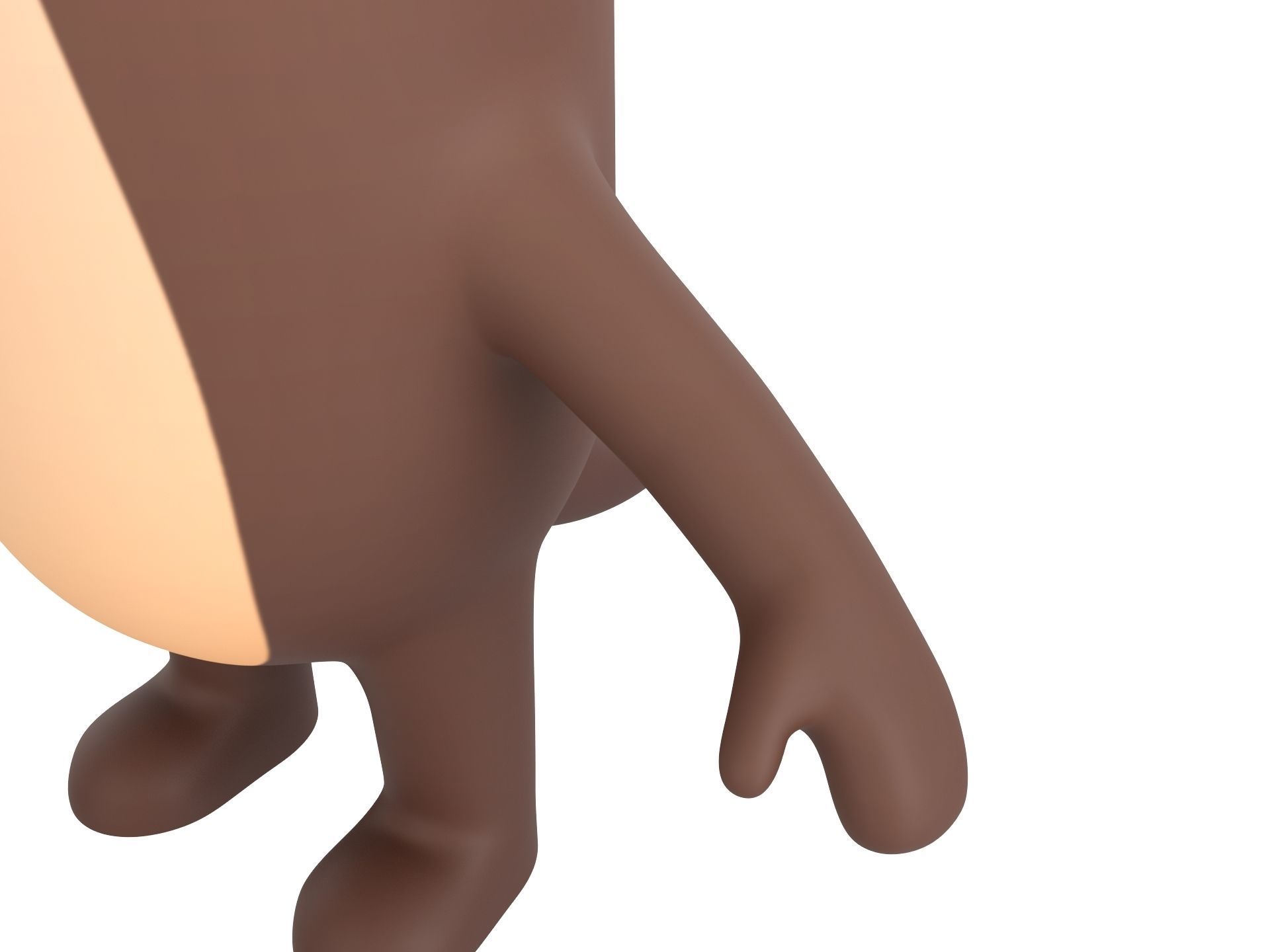 Rigged Otter Character 3D model_6