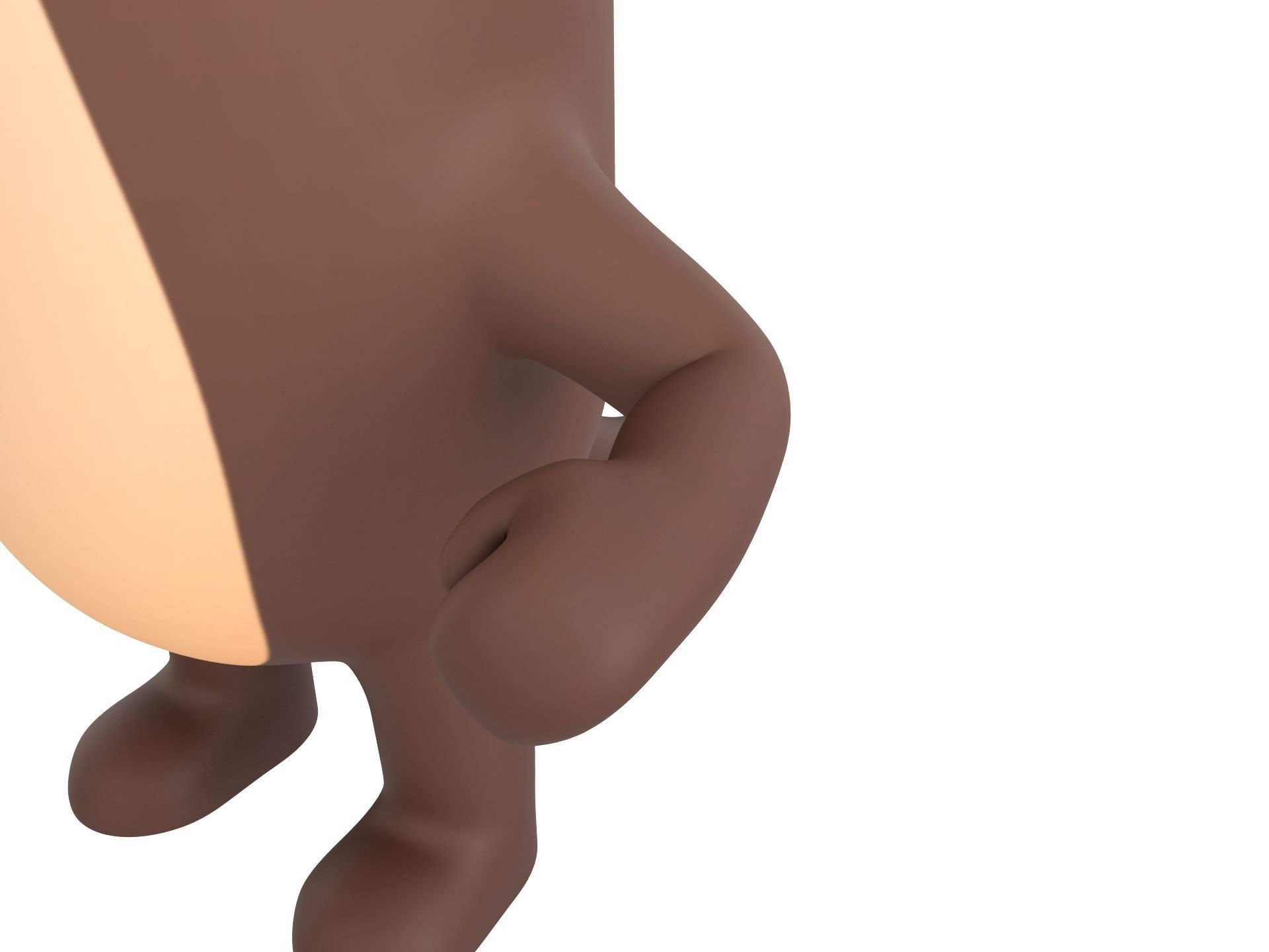 Rigged Otter Character 3D model_7