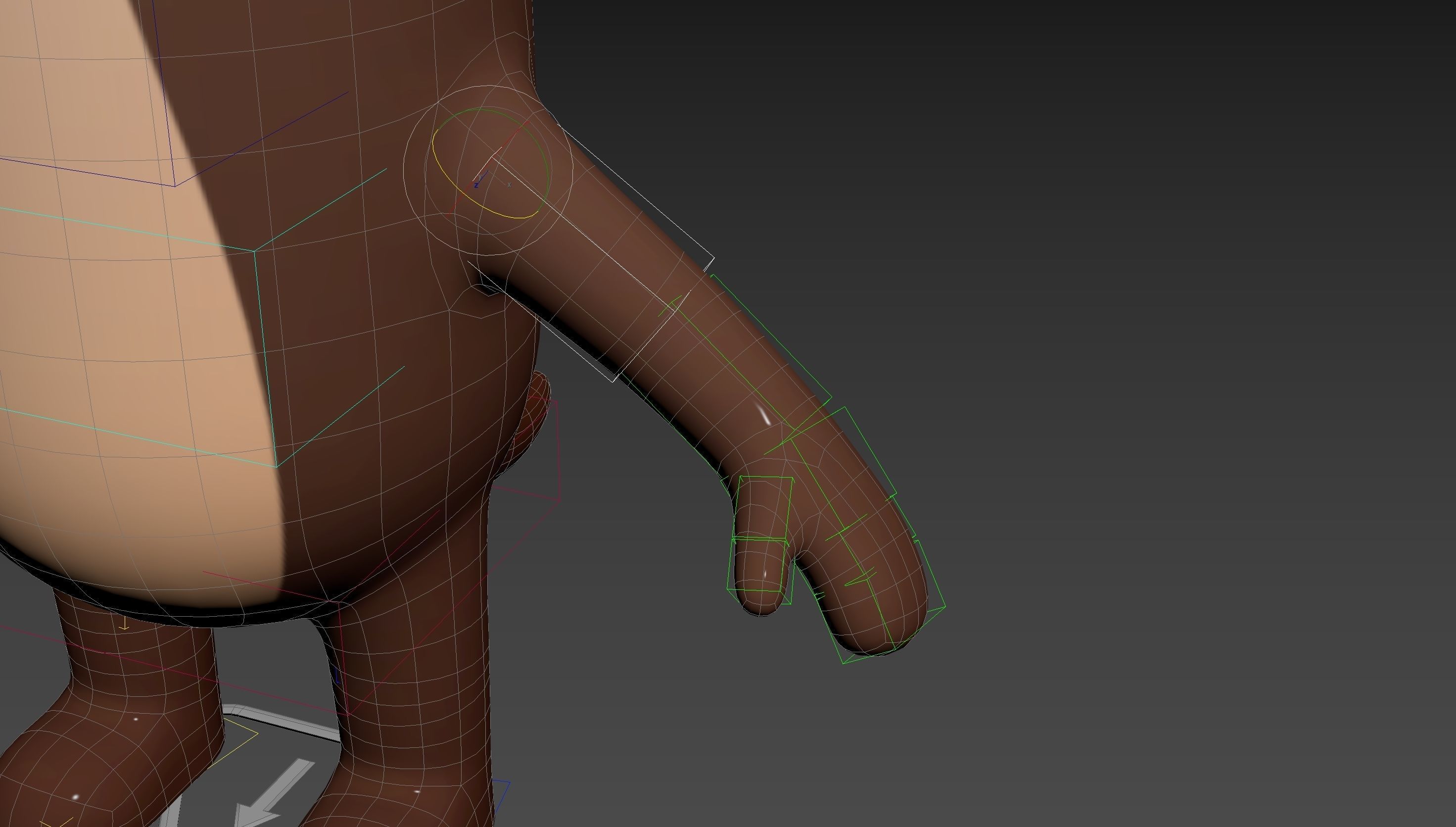 Rigged Otter Character 3D model_19