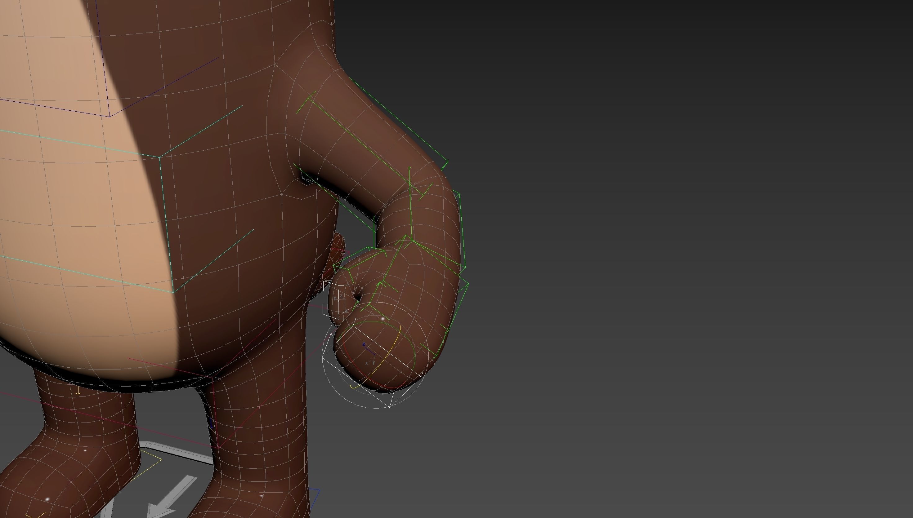 Rigged Otter Character 3D model_21